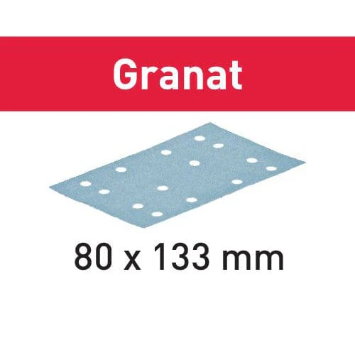 Abrasive Granat Sandpaper - 80x133 - P80 – 50 Pack