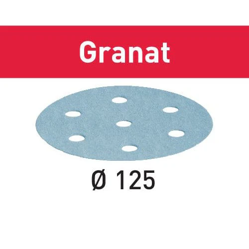 Abrasive Granat Sandpaper Sheet - D125/8 - P400 – 100 Pack