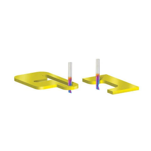 51404-K Spiral O Single Flute Plastic Cutting Up-Cut Mirror Finish CNC Router Bit 1/4 D" 3/4"CH 1/4"SH 2"OL - Image 2