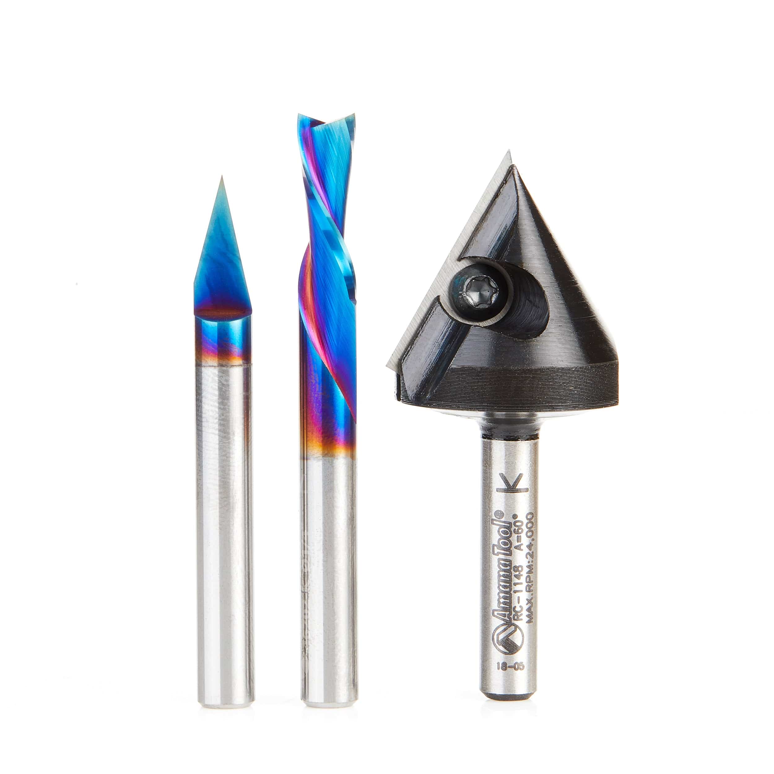 CNC Sign Making Router Bit Set - 1/4" SH