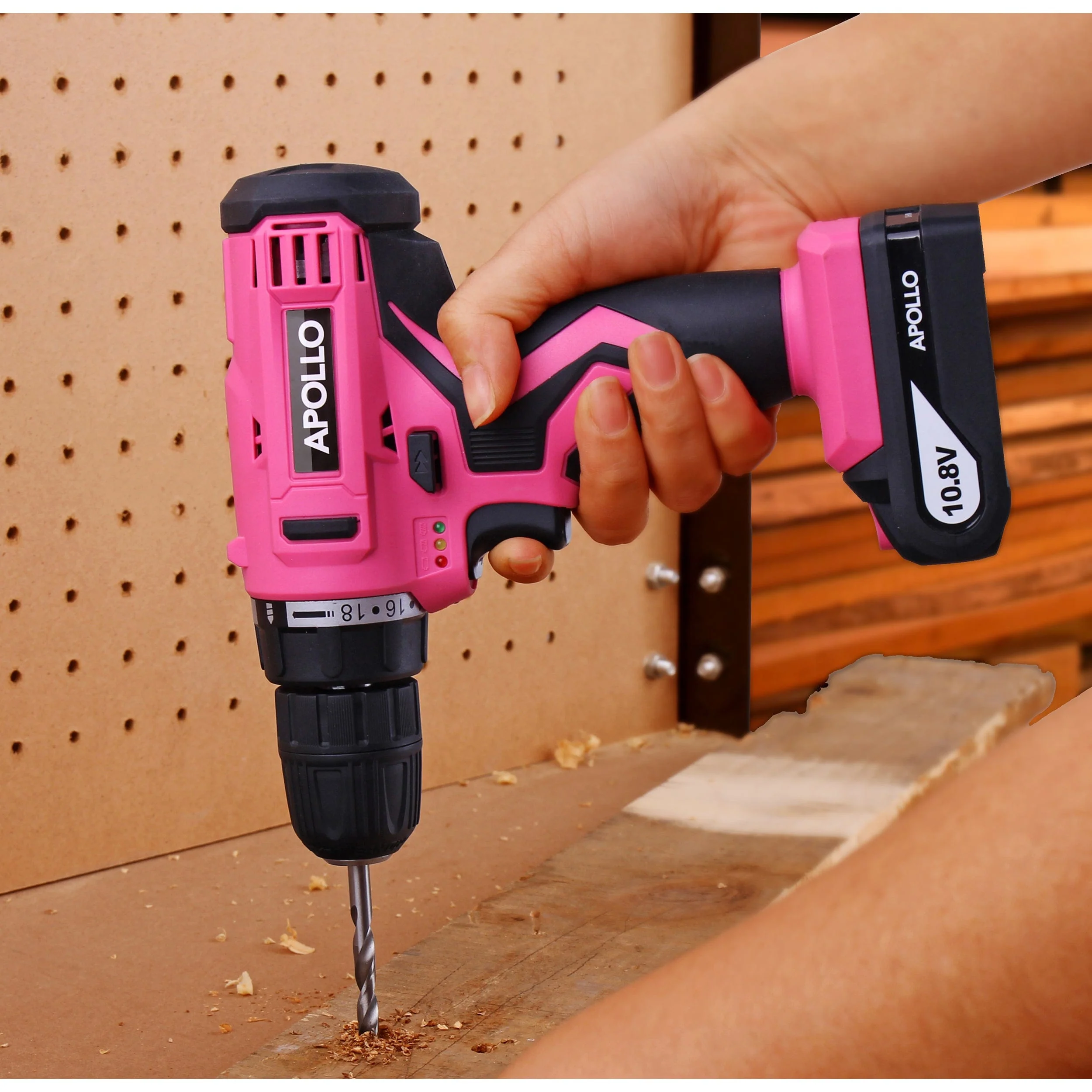 10.8 V Lithium-Ion Cordless Drill w/ 30 Pc. Accessory Set - Image 5
