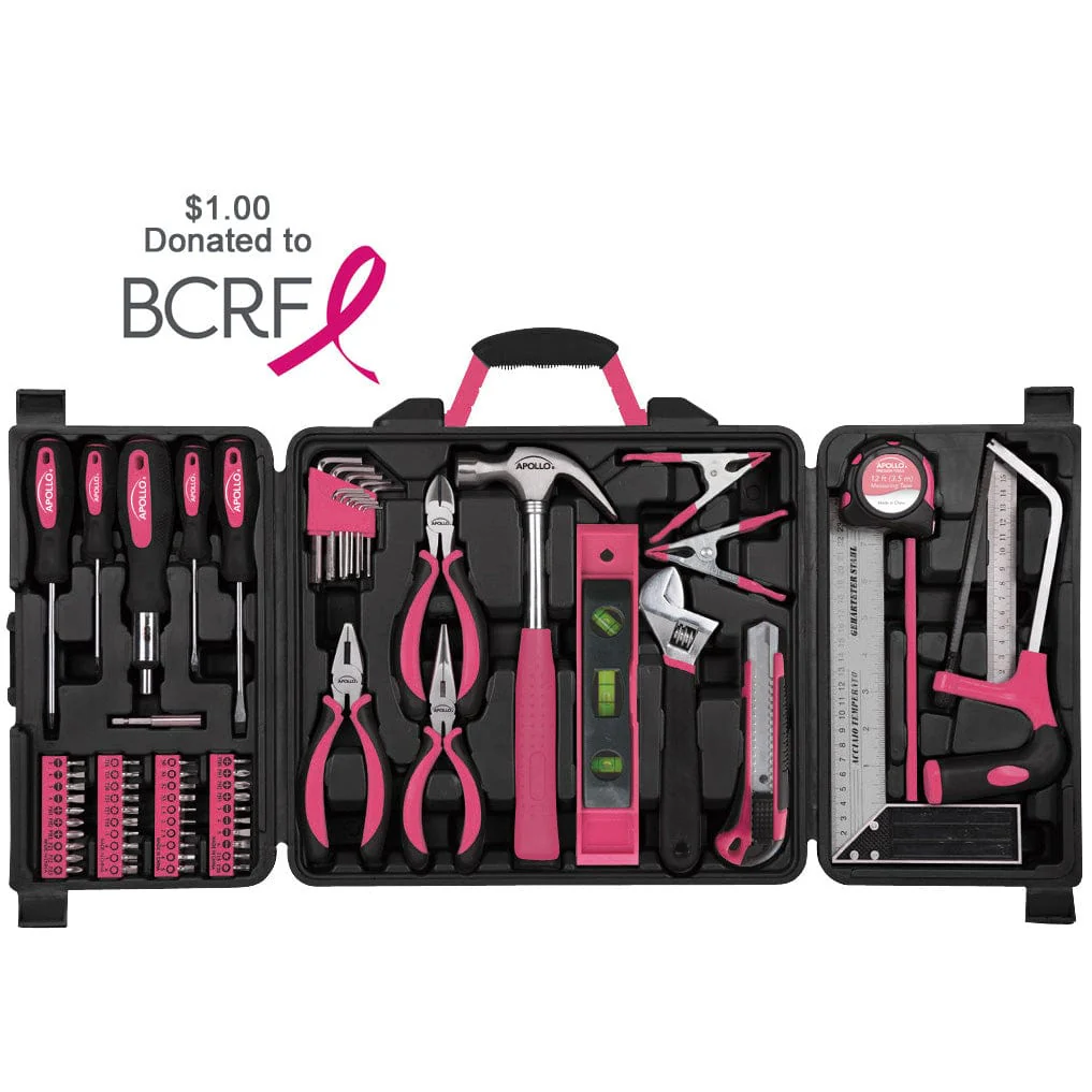 71 Piece Household Tool Kit Pink - Image 5