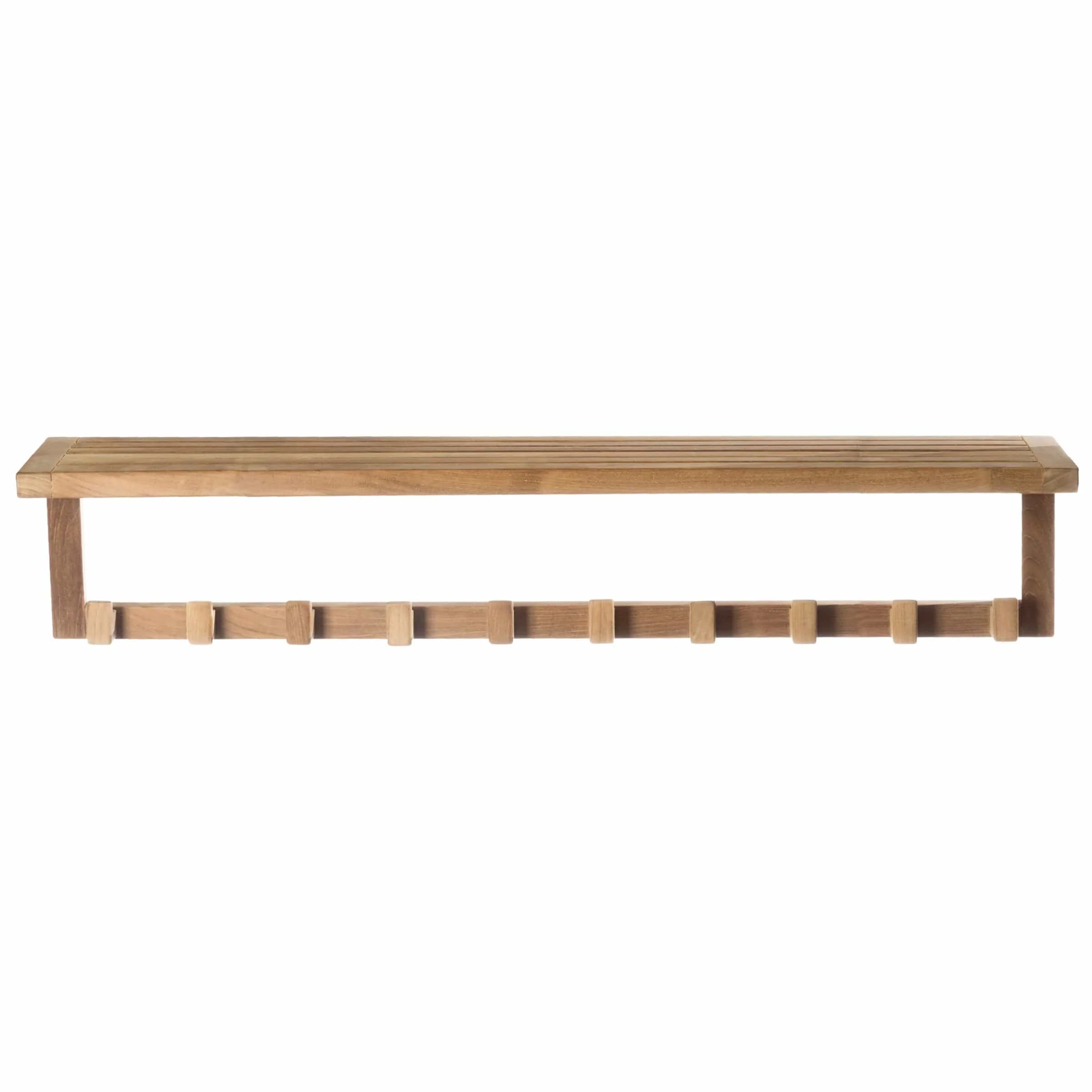 Wall Shelf with 10 Hooks - Image 2