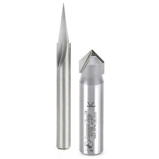 2-piece Signmaking Bit Setfor Axiom CNC Machine by Amana Tool