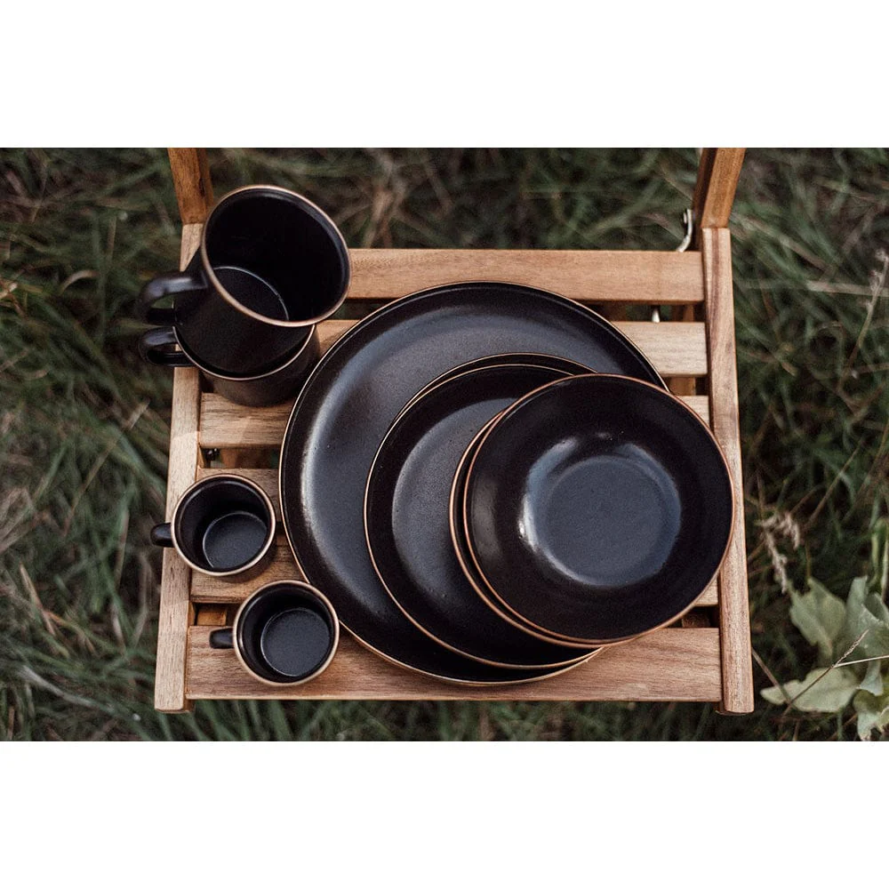 Enamel Bowl Set Charcoal Indoor/Outdoor - Image 5