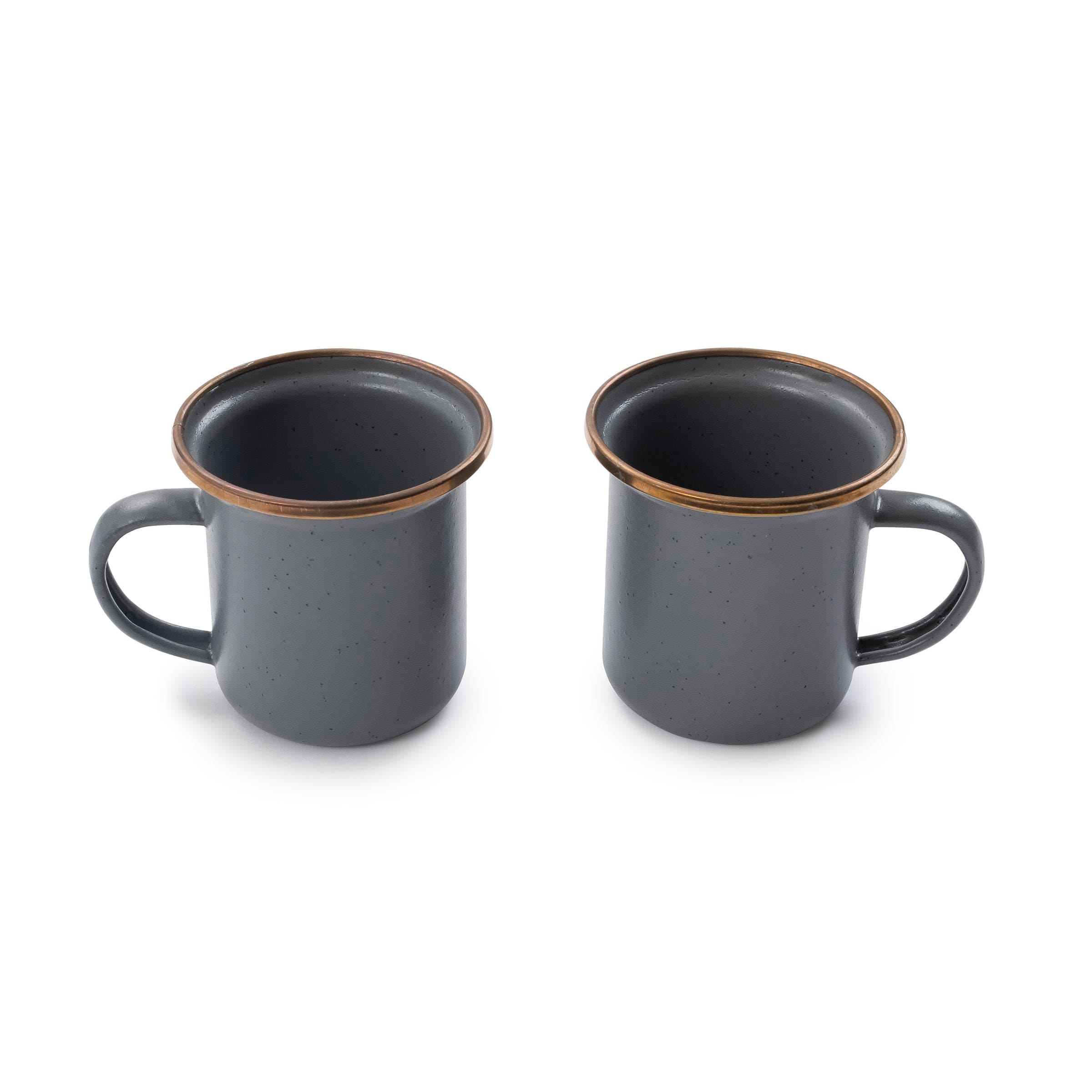 Enamel Espresso Cup Set Slate Gray Indoor/Outdoor - Image 3