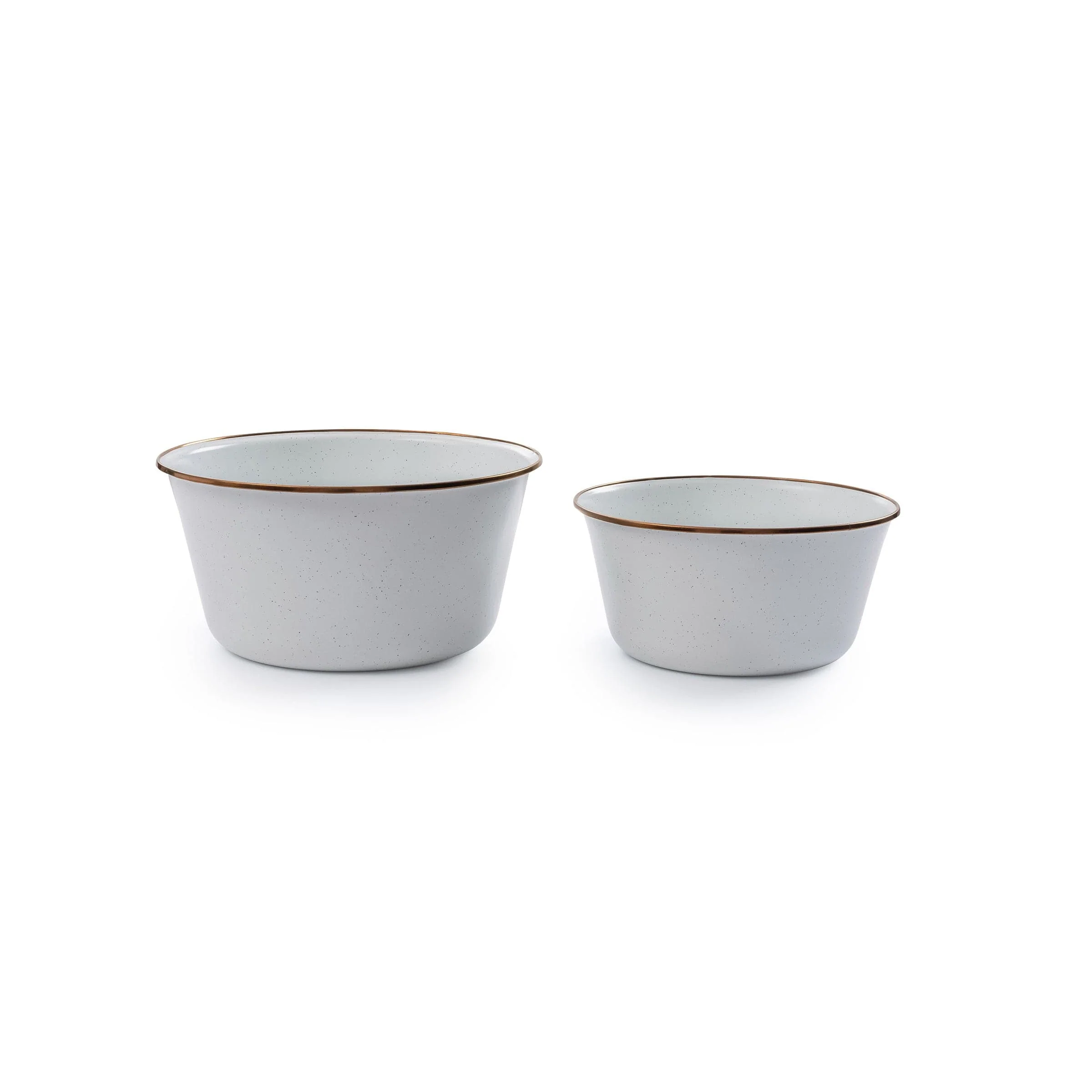 Enamel Mixing Bowl Set Eggshell Indoor/Outdoor - Image 2