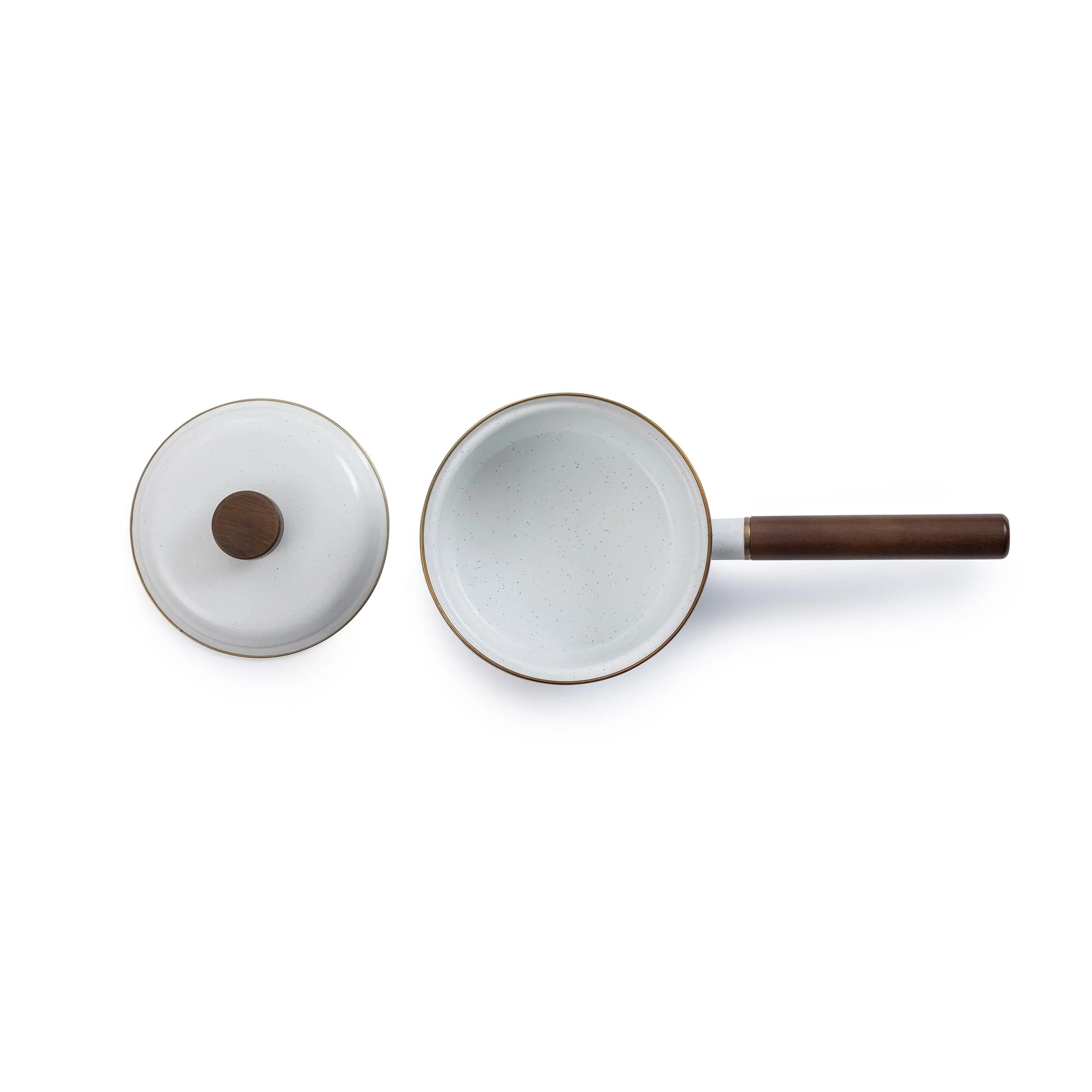 Enamel Saucepan Eggshell Indoor/Outdoor - Image 3