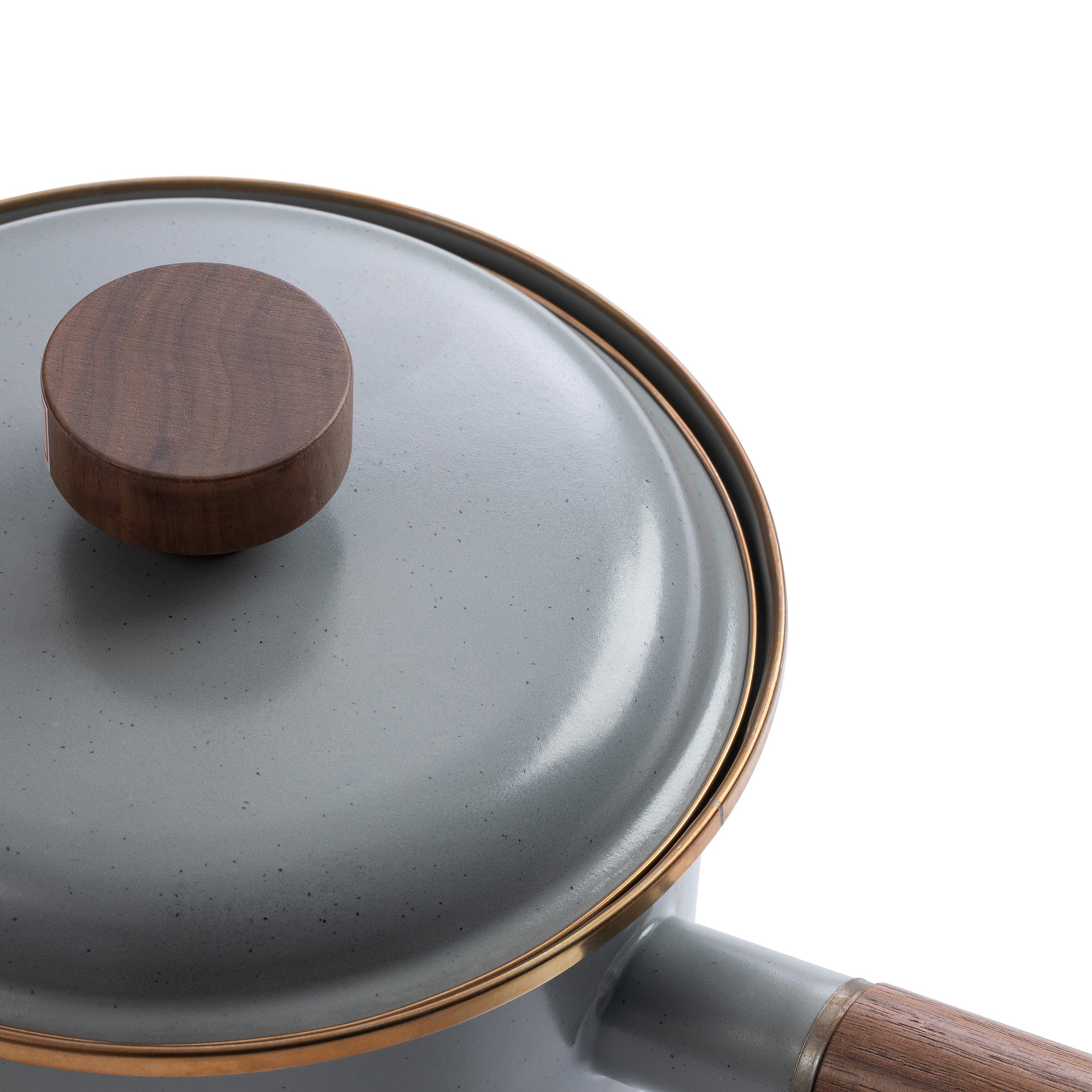 Enamel Saucepan Slate Gray Indoor/Outdoor - Image 4