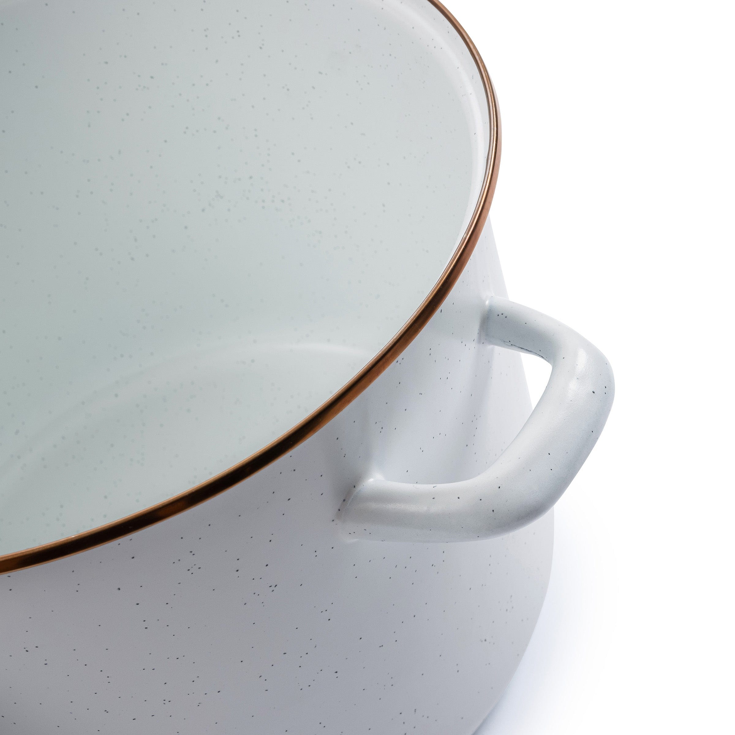 Enamel Stock Pot Eggshell Indoor/Outdoor - Image 4