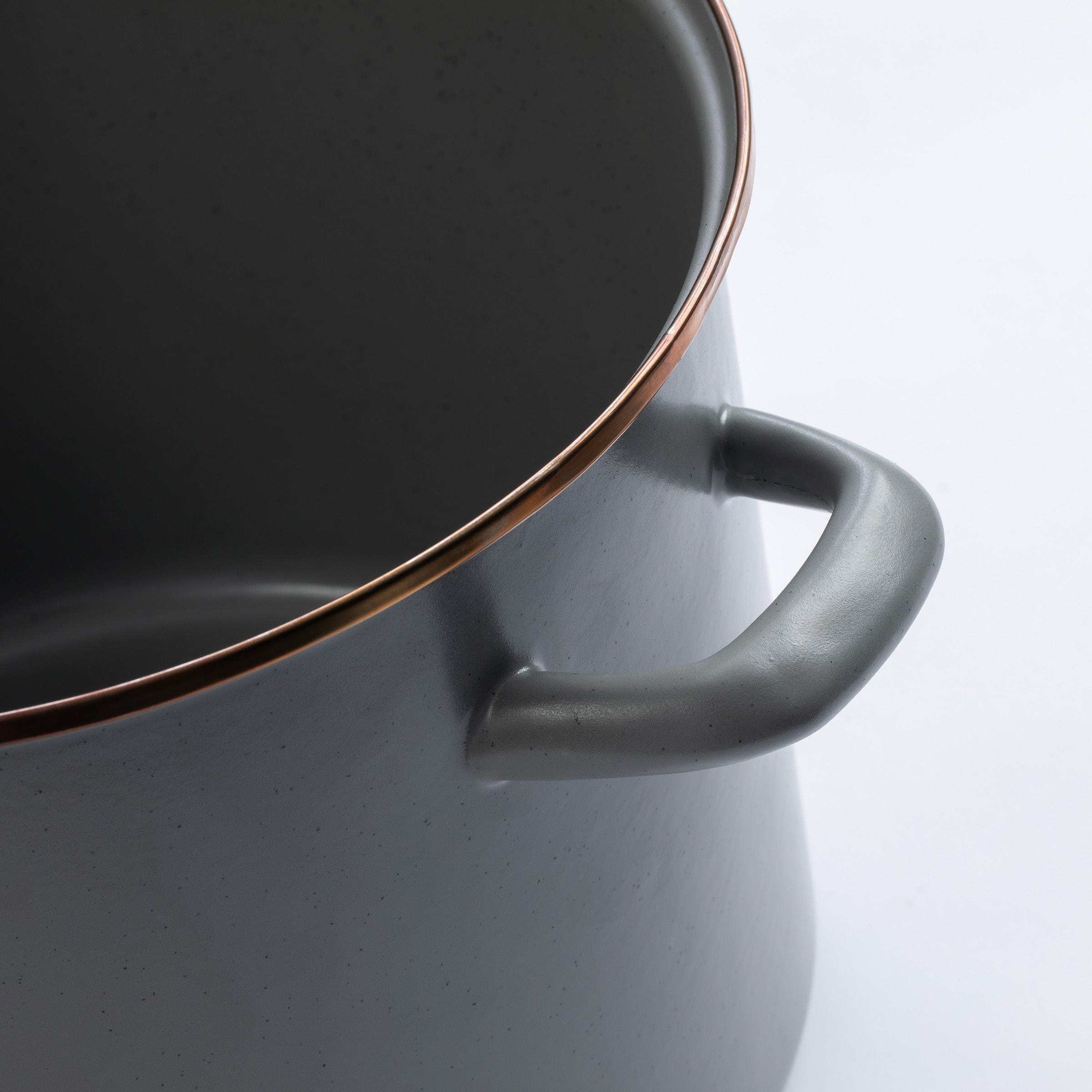 Enamel Stock Pot Slate Gray Indoor/Outdoor - Image 4