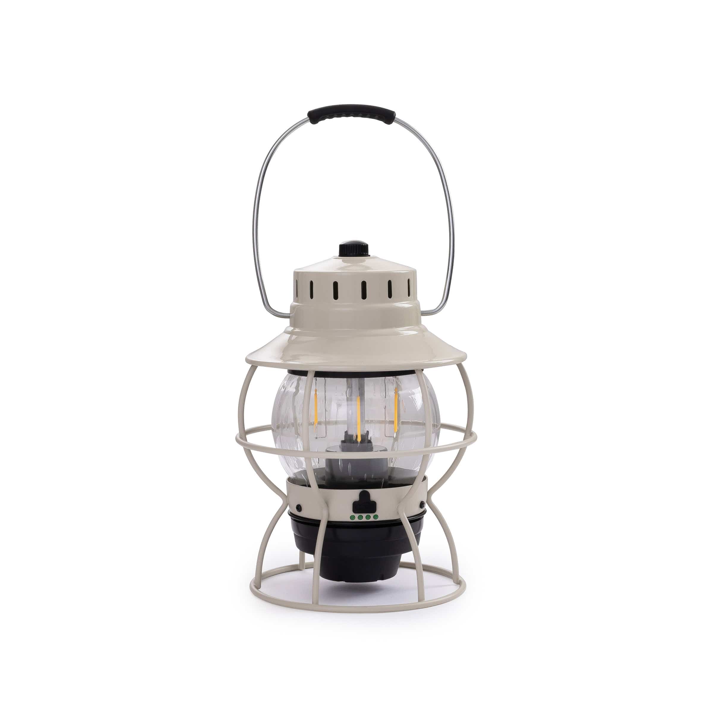 Railroad Lantern Vintage White - Image 3