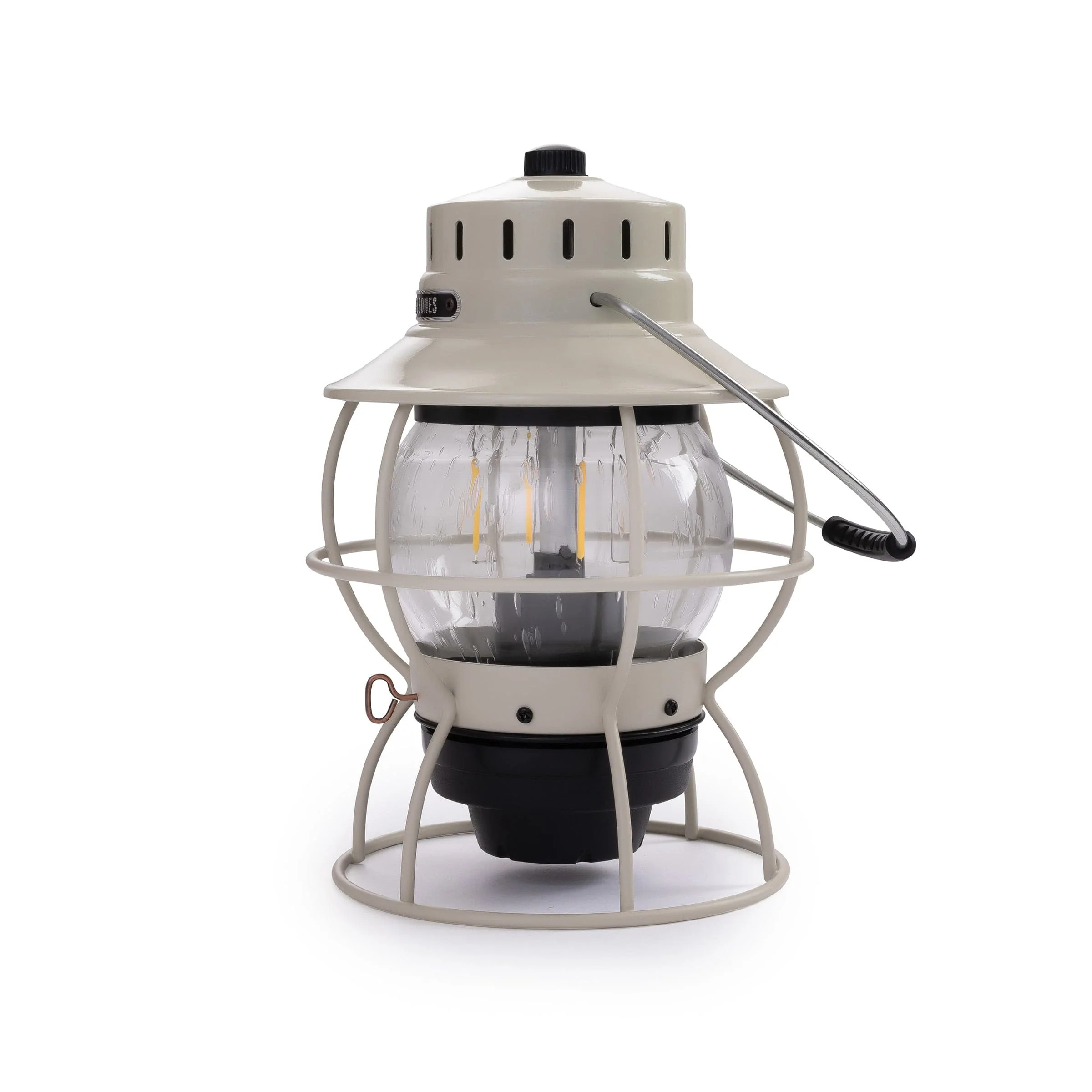 Railroad Lantern Vintage White - Image 4