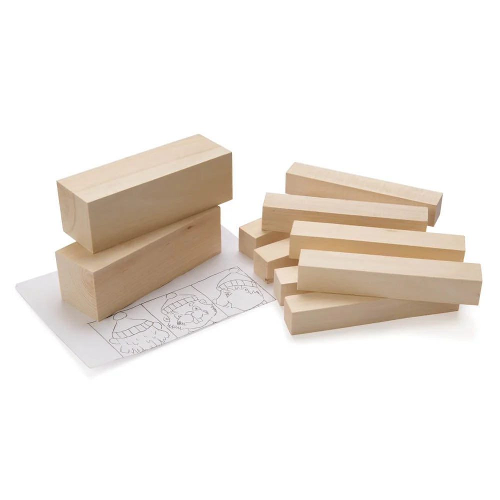 Basswood Carving Block Kit - 10 Piece