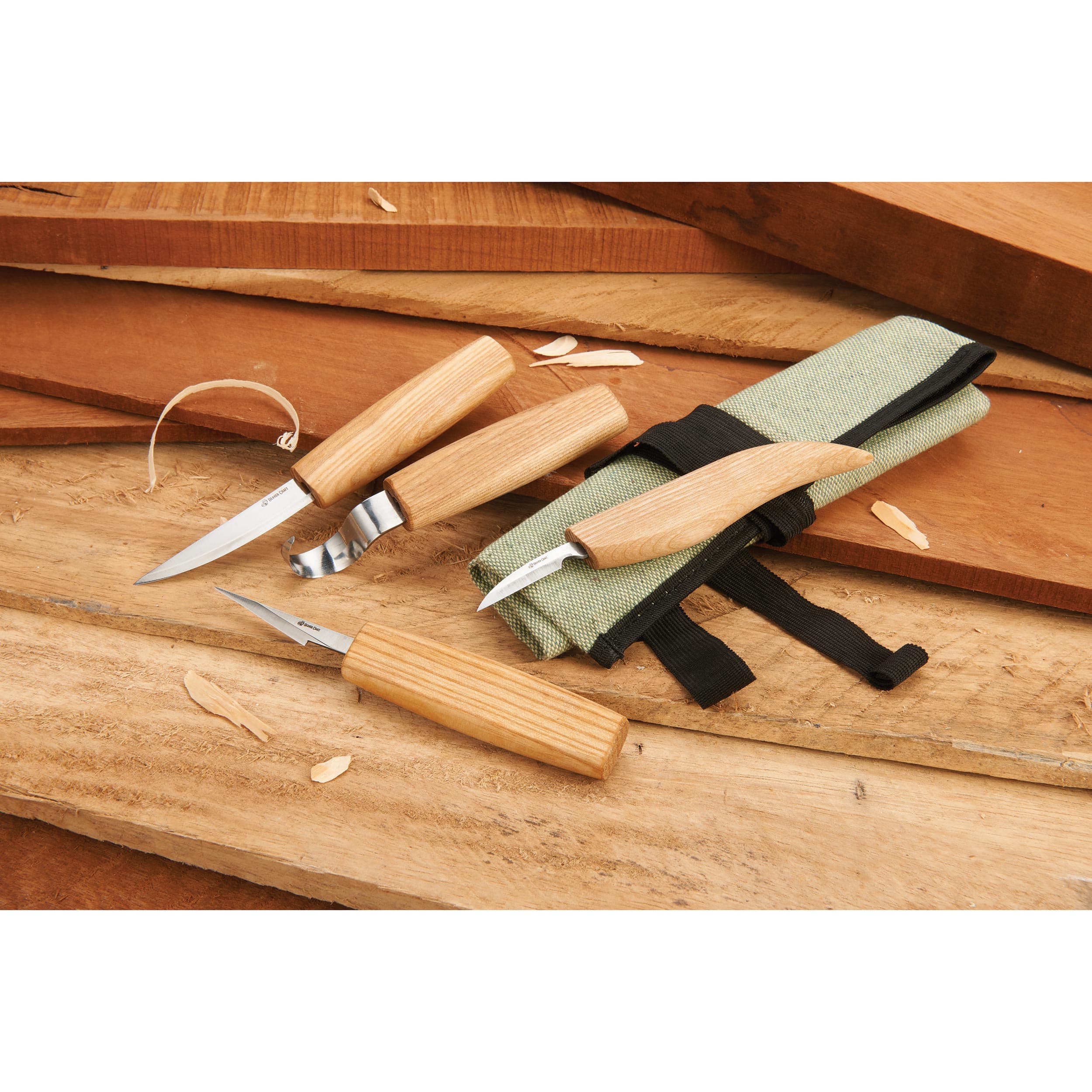 Carving Knives in Tool Roll - 4 Piece - Image 4