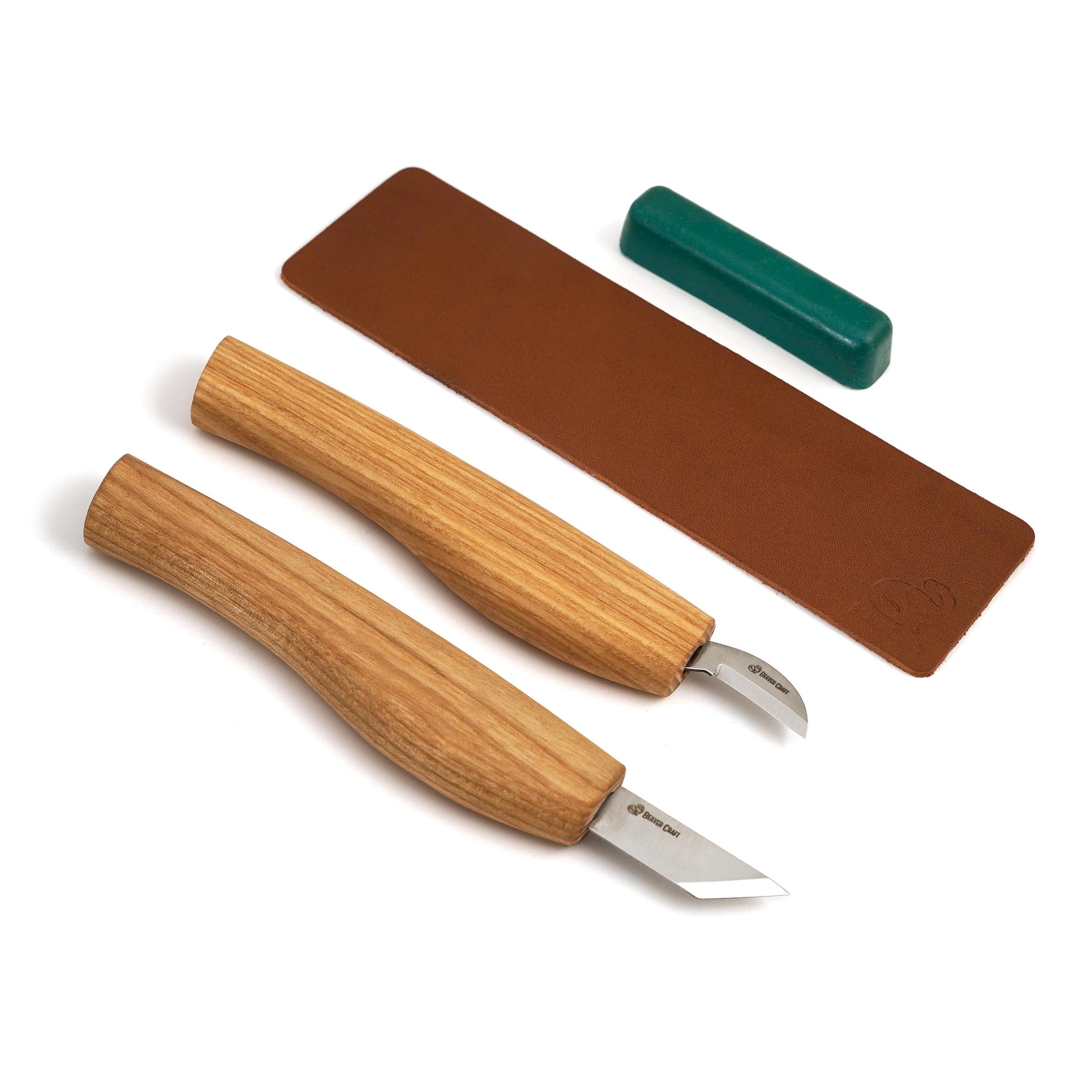 Chip Carving Knives Set - 2 Knives Plus Accessories - Image 2