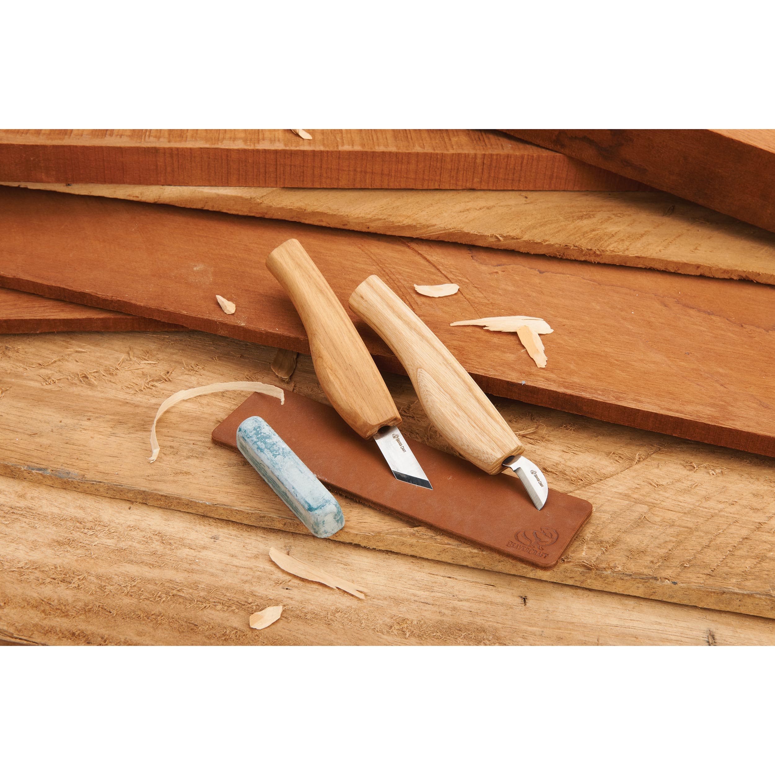 Chip Carving Knives Set - 2 Knives Plus Accessories - Image 5