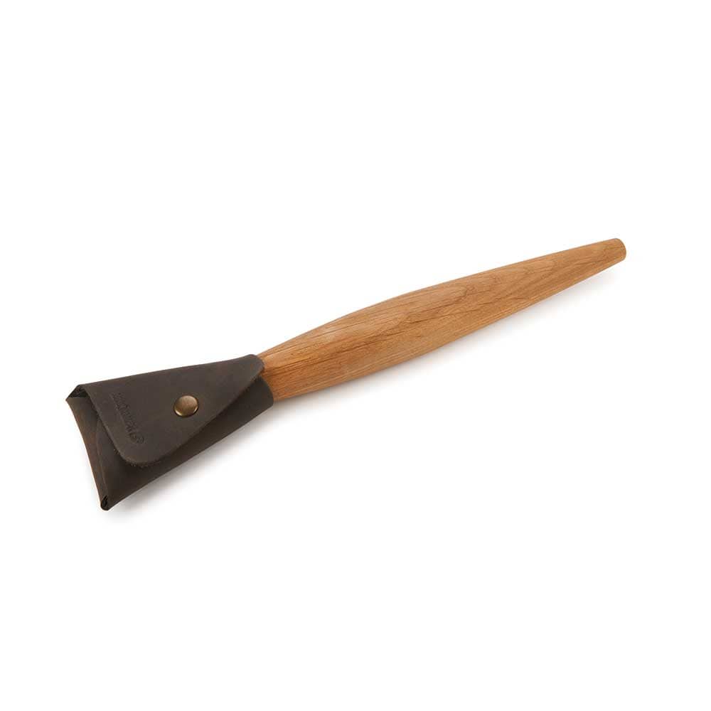 Double Bevel Spoon Carving Hook Knife with Oak Handle - Image 3