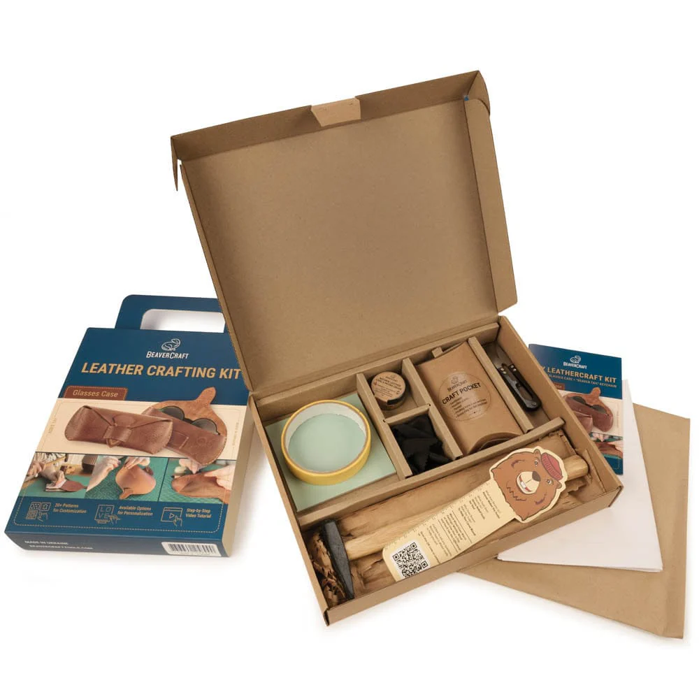 Glasses Case Leather Crafting Kit - Image 2