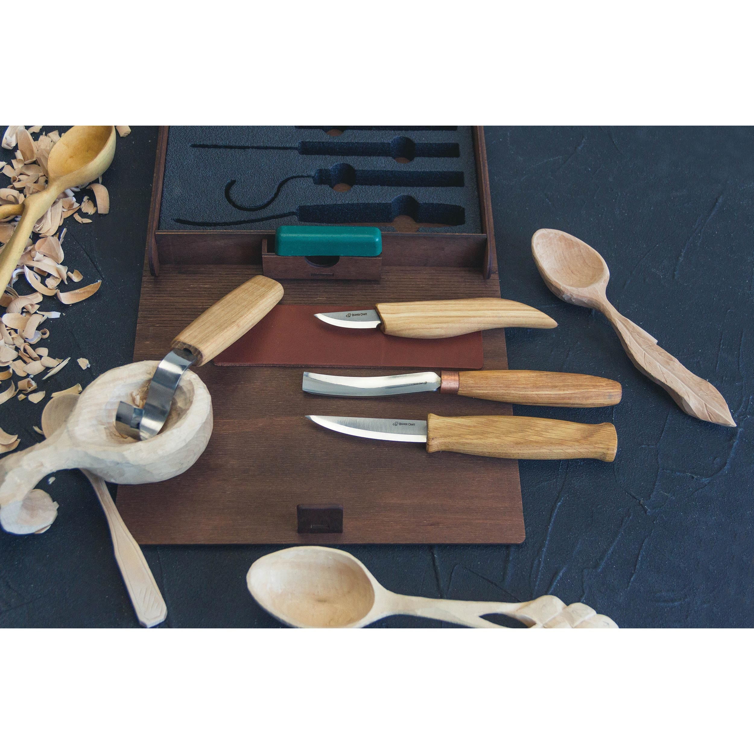 Spoon and Kuksa Carving Professional Set in Gift Book Box - Image 5