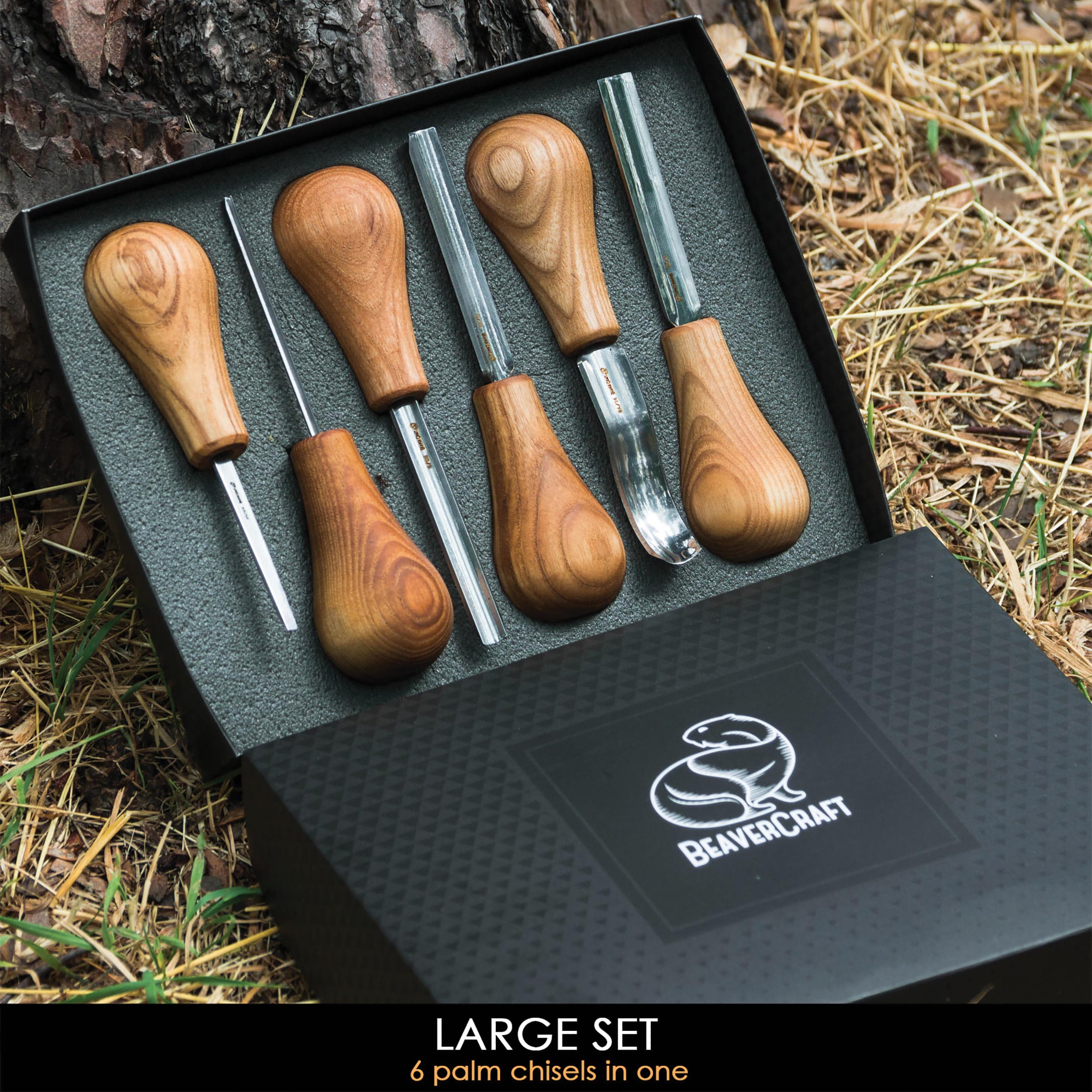 Wood Carving Palm Chisels - 6 Piece - Image 3