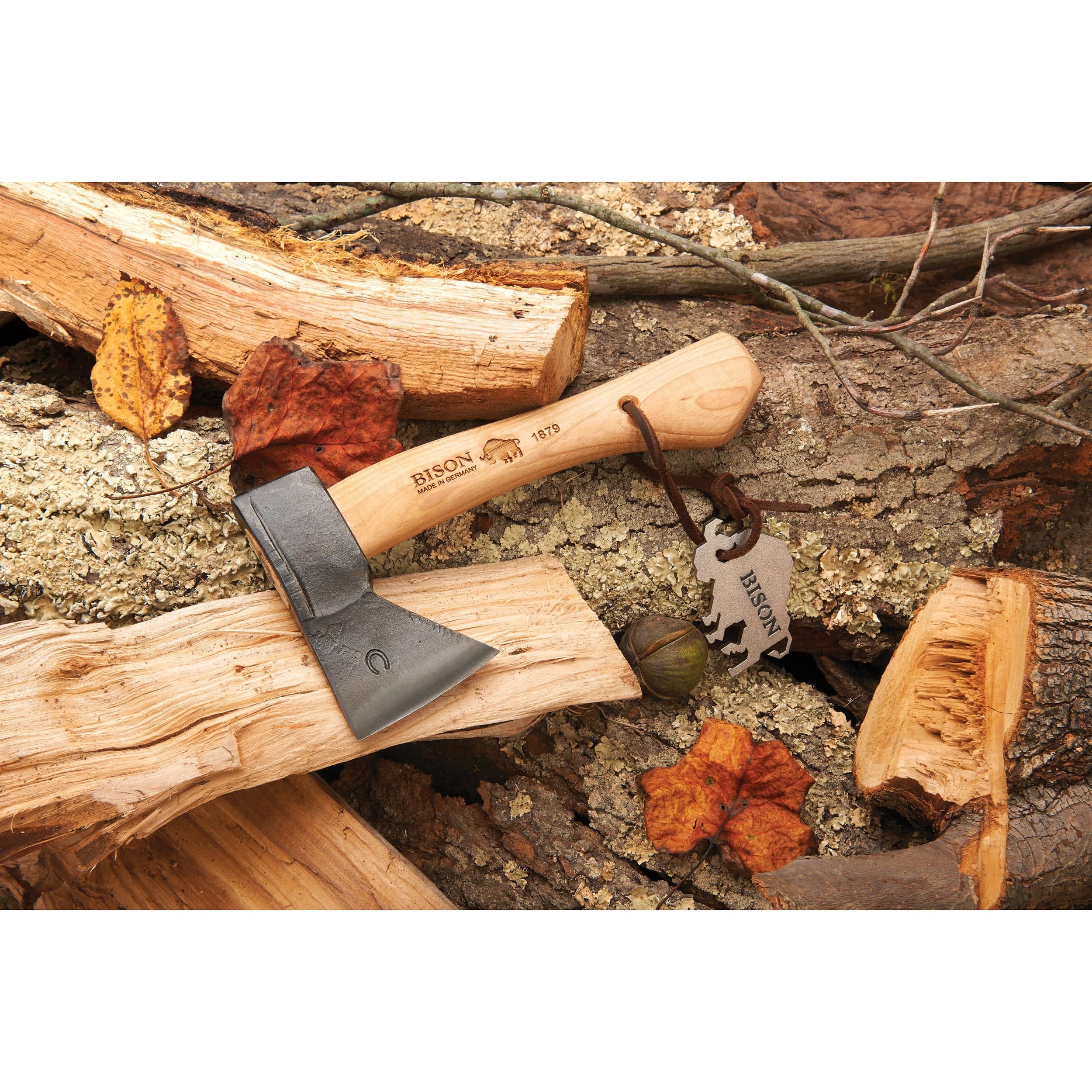Trekking Hatchet with Leather Sheath - 9.44" OL - Image 4