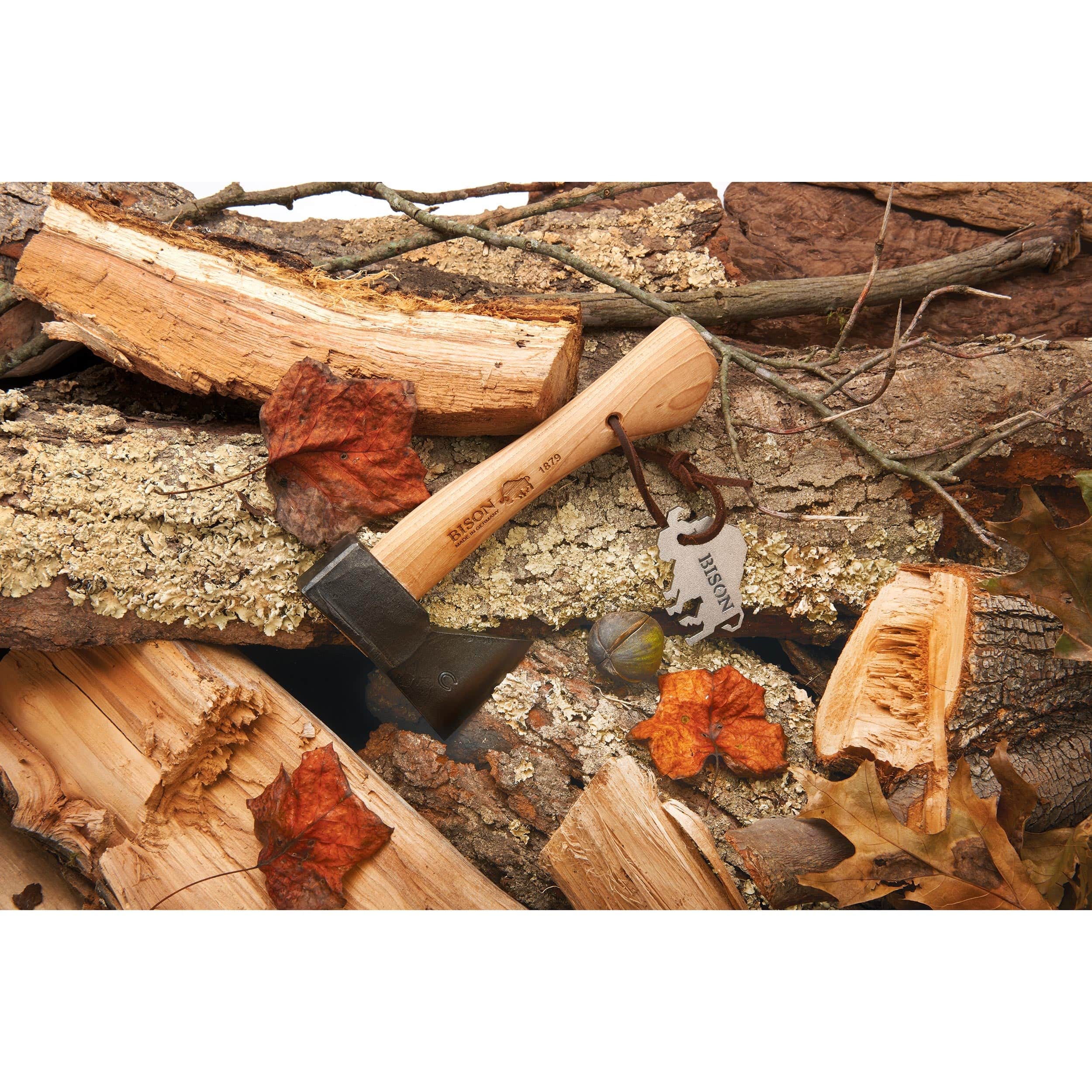 Trekking Hatchet with Leather Sheath - 9.44" OL - Image 5
