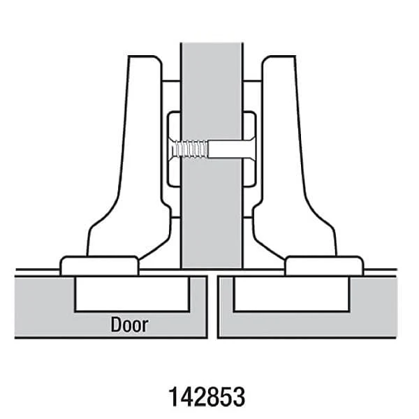 Clip Top Hinge with Cam Plate - Pair - Image 2