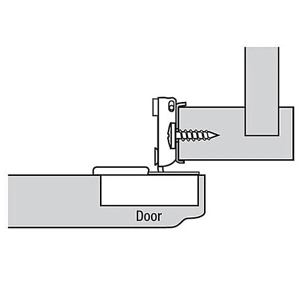 Compact Face Frame Hinge - 1/2" Overlay - 1 Pair - Image 3