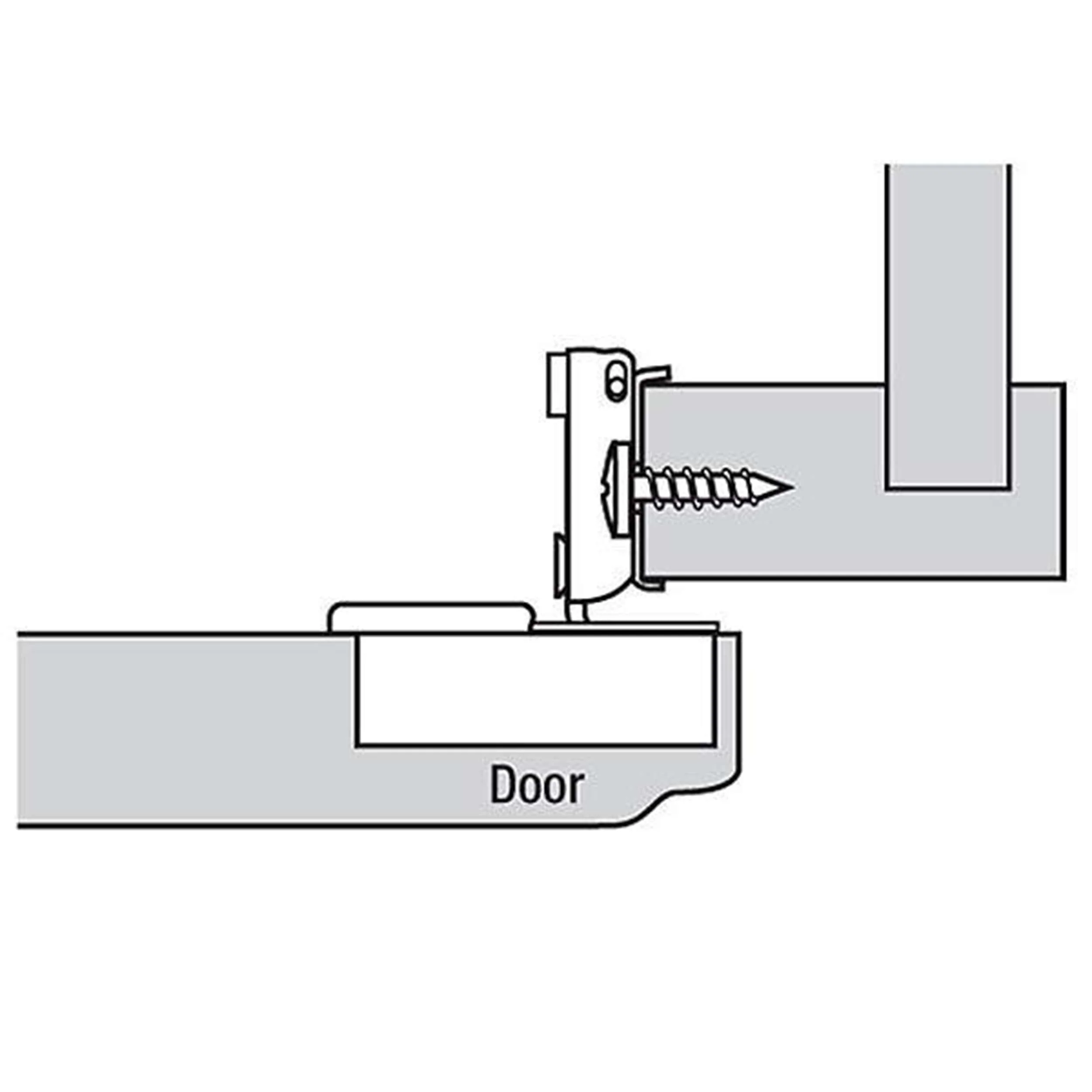 Compact Face Frame Hinge - 3/4" Overlay - 1 Pair - Image 3