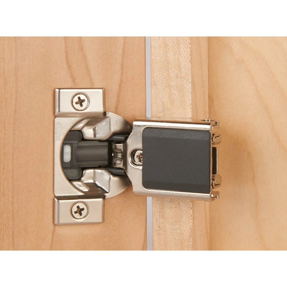 Premium Compact Clip Hinge for Face Frame Cabintes - 1/2" Overlay - 105 Degree with BLUMOTION - 1 Pair - Image 3