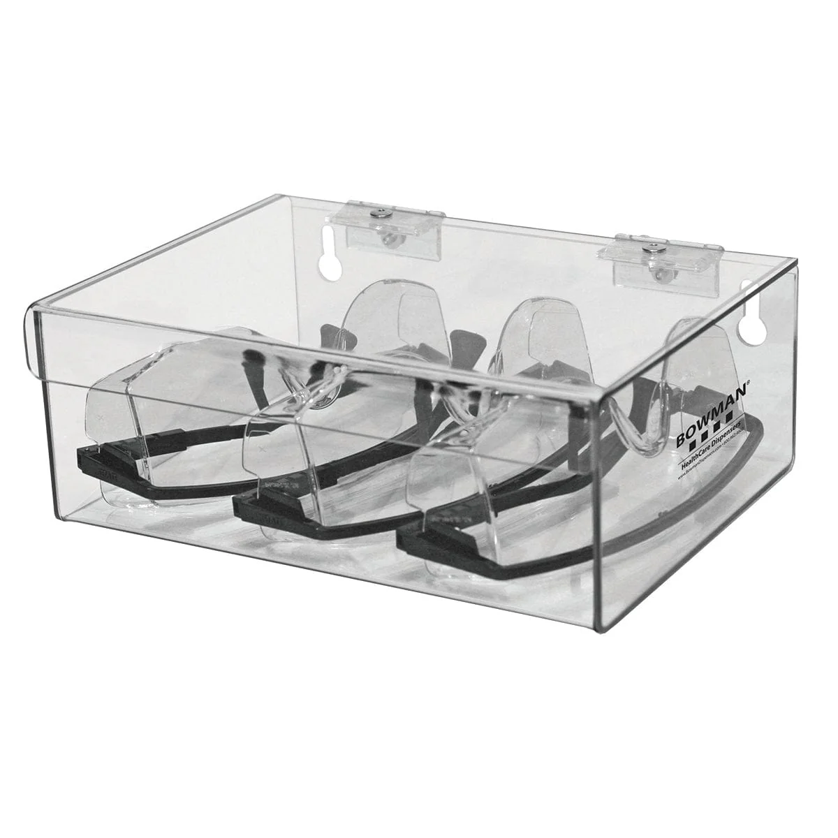 Hinged Lid Storage Box Clear