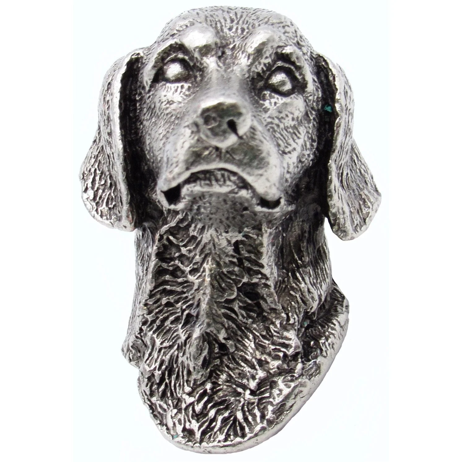 German Short Hair Knob Pewter Oxide