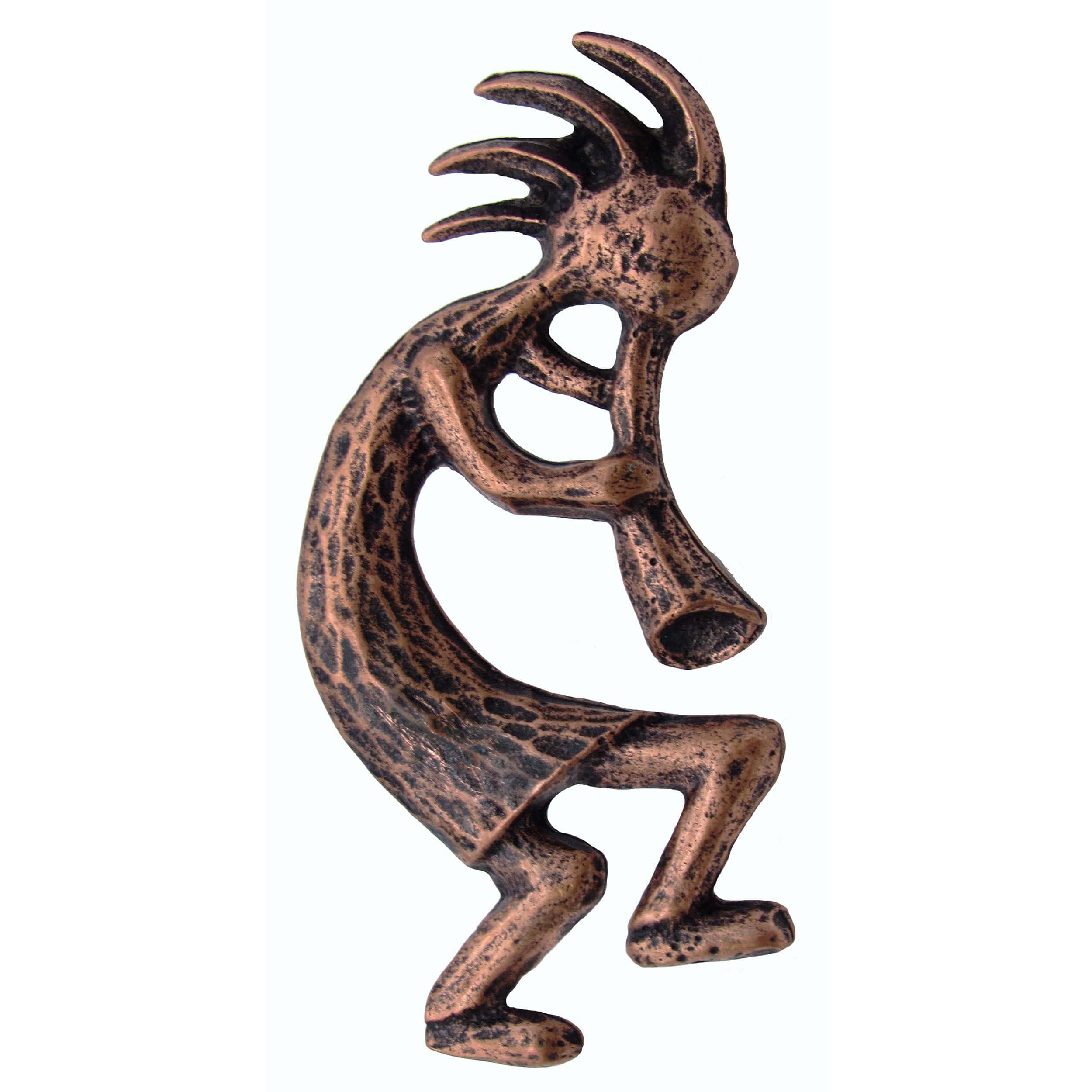 Kokopelli Pull Right Facing, Antique Copper, Model 264AC
