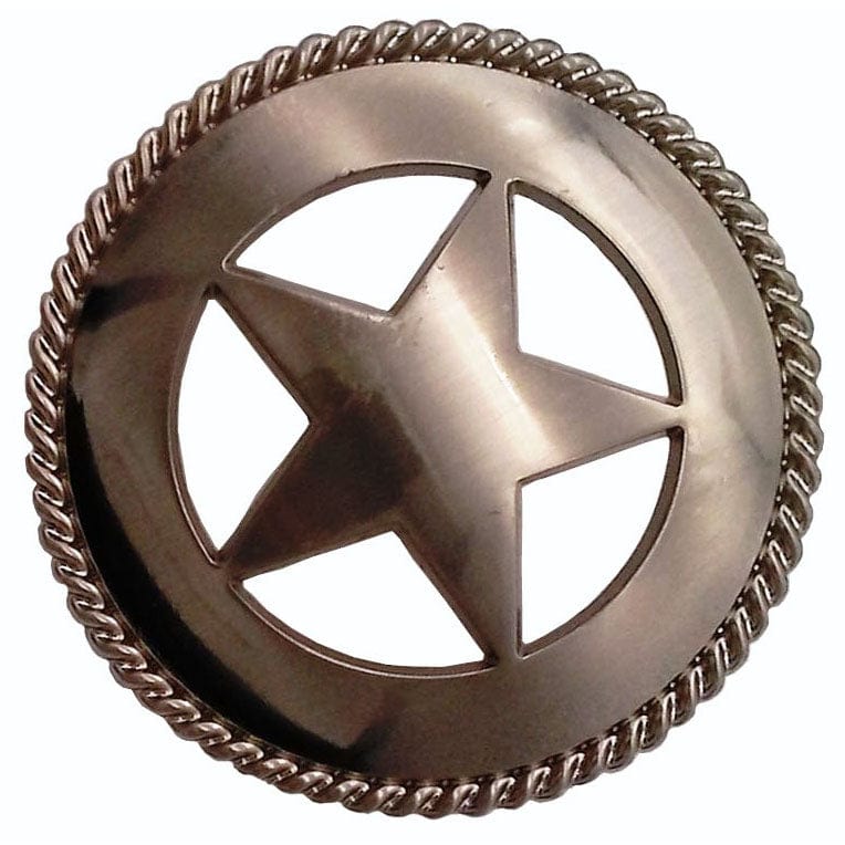Large Star with Rope Pull, Satin Nickel