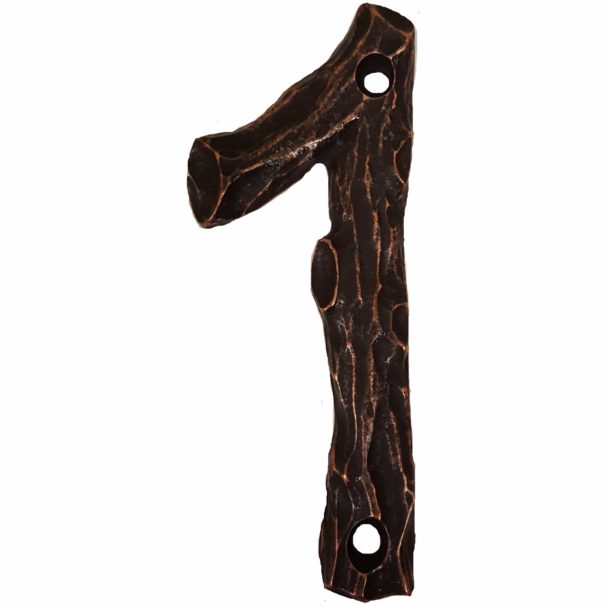 LHN1-ORB Log House Number 1, Oil Rubbed Bronze, 1 piece