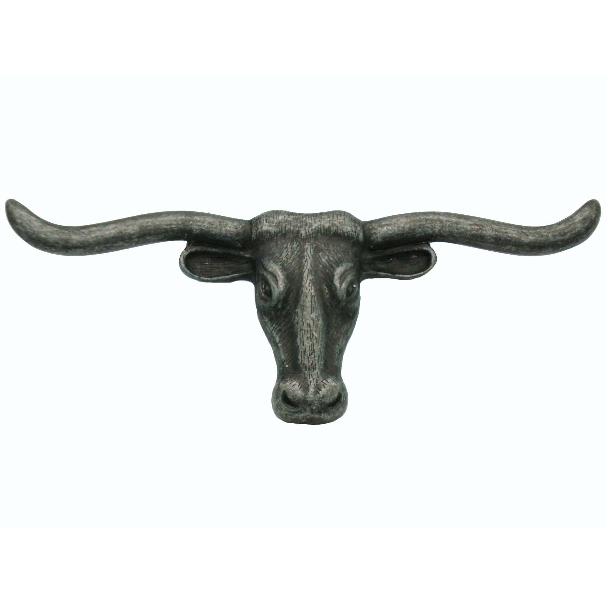 Longhorn Pull, Pewter Oxide