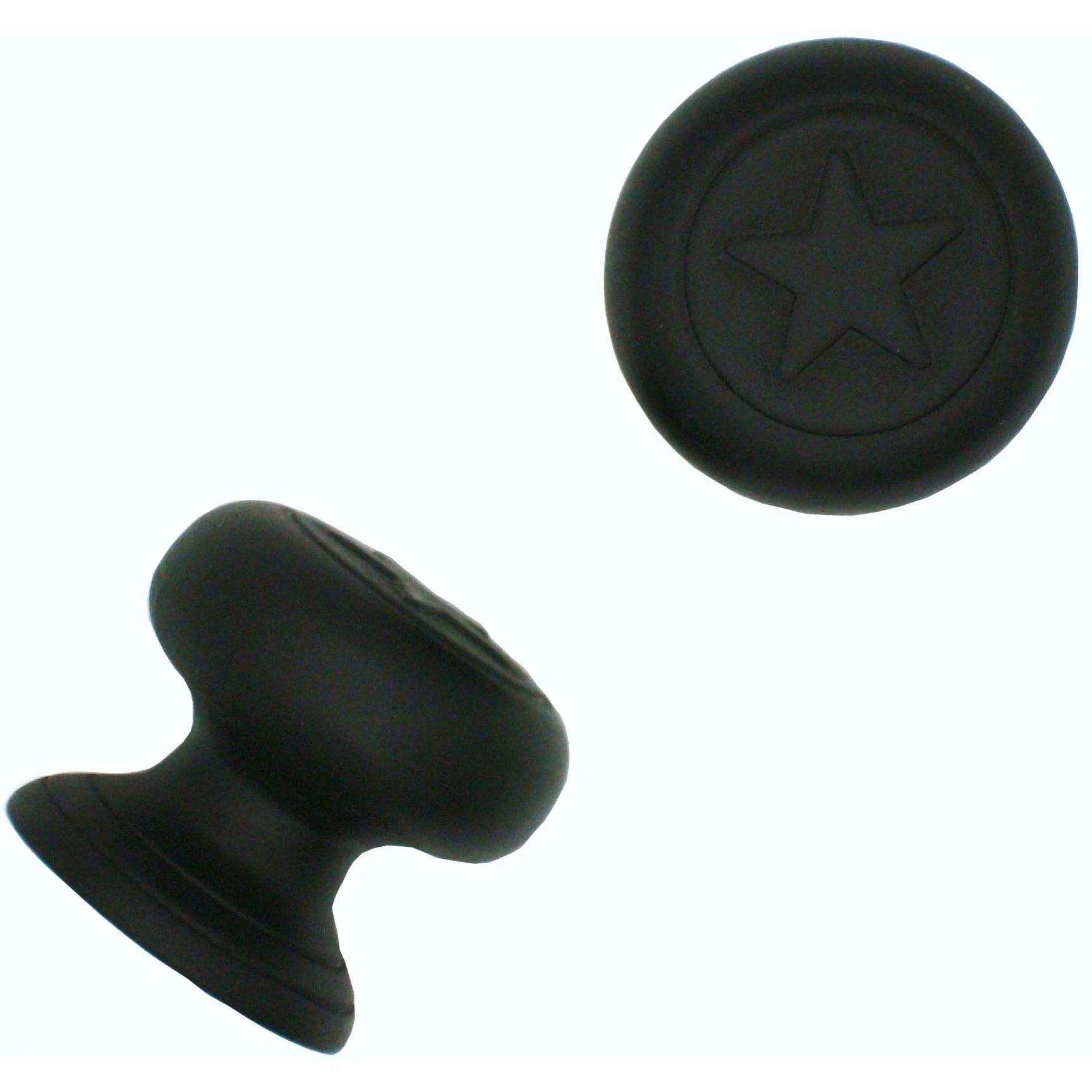 Raised Star Knob, Matte Black
