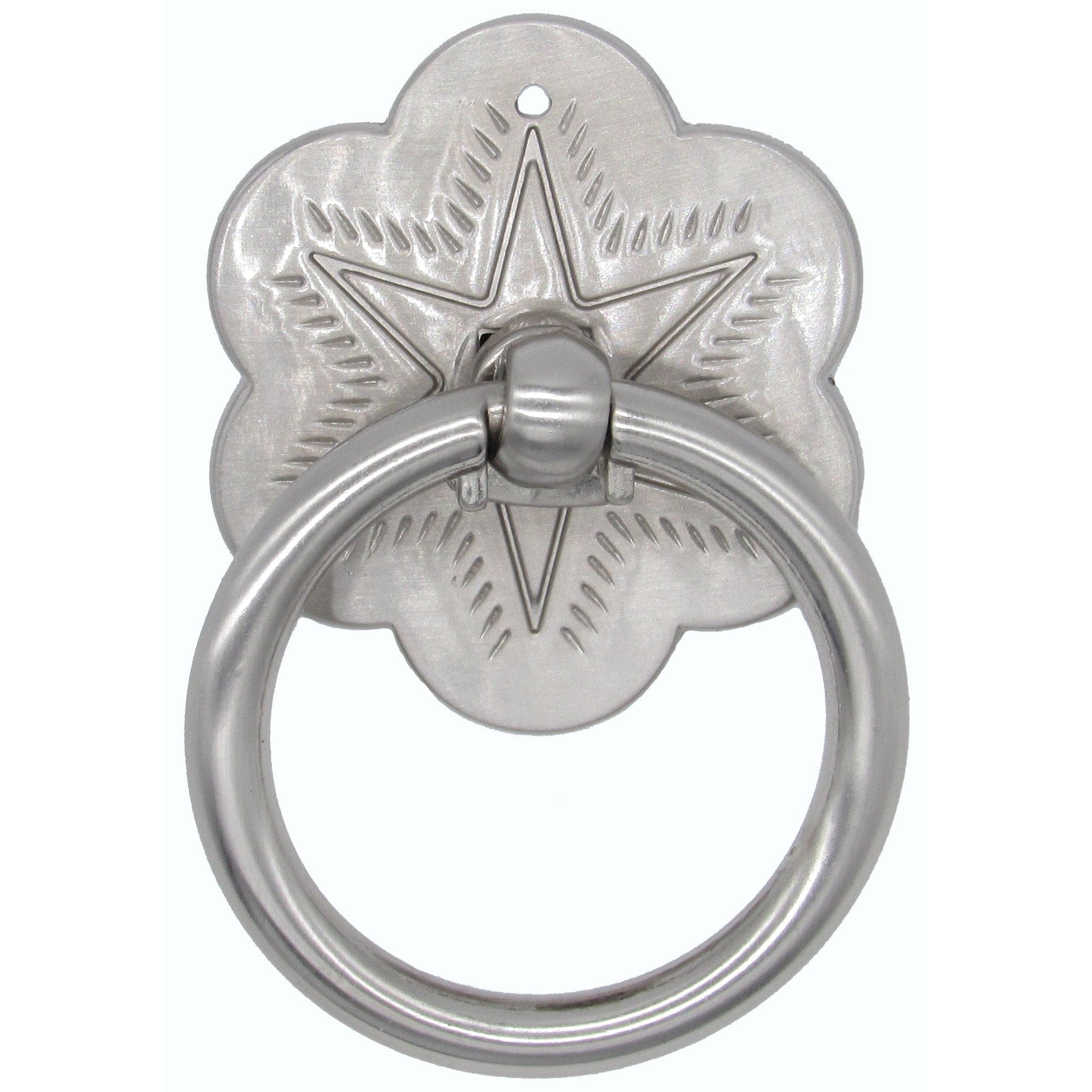 Ring Star Pull Satin Nickel