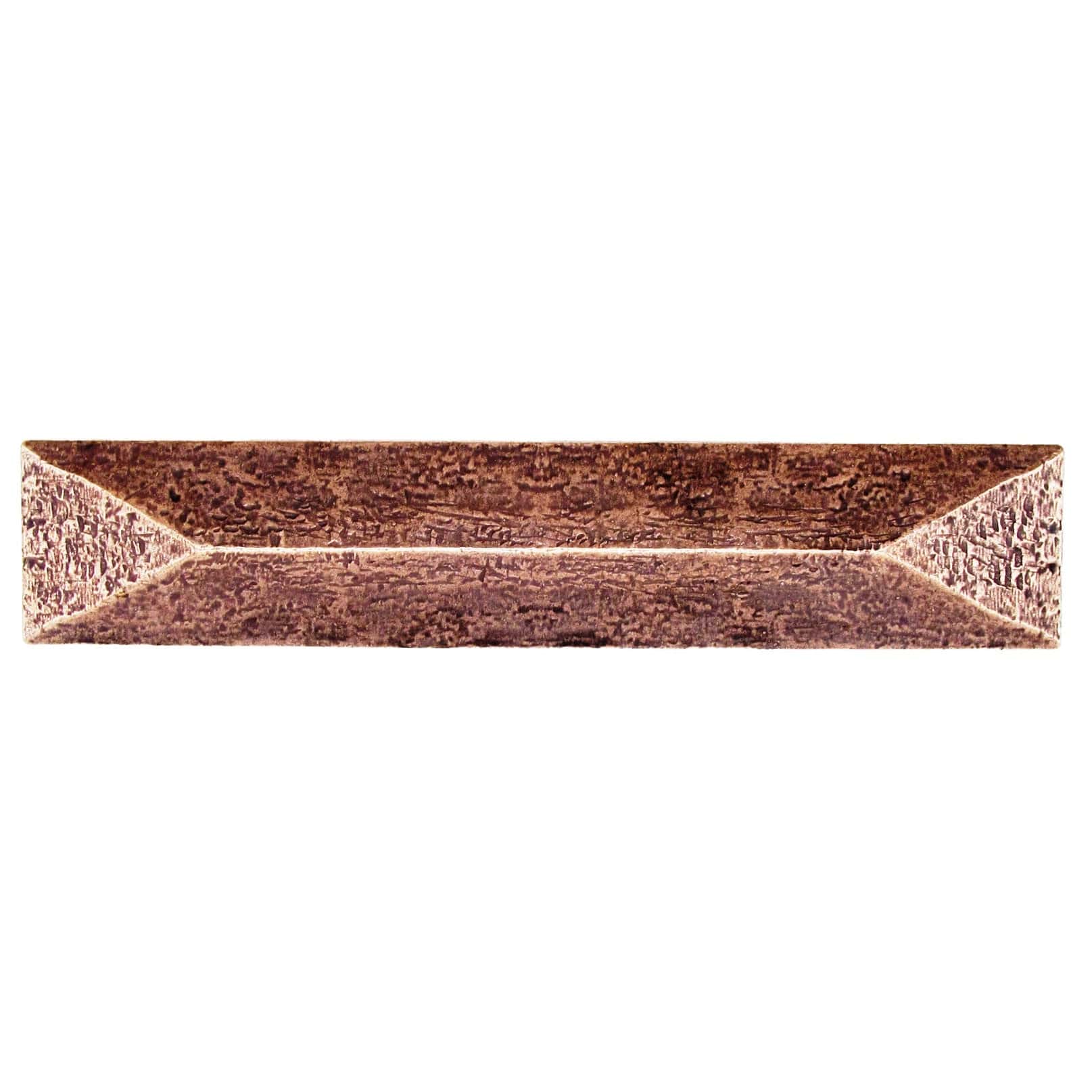 Rustic Pyramid Pull 3-3/4" Center Copper Oxide