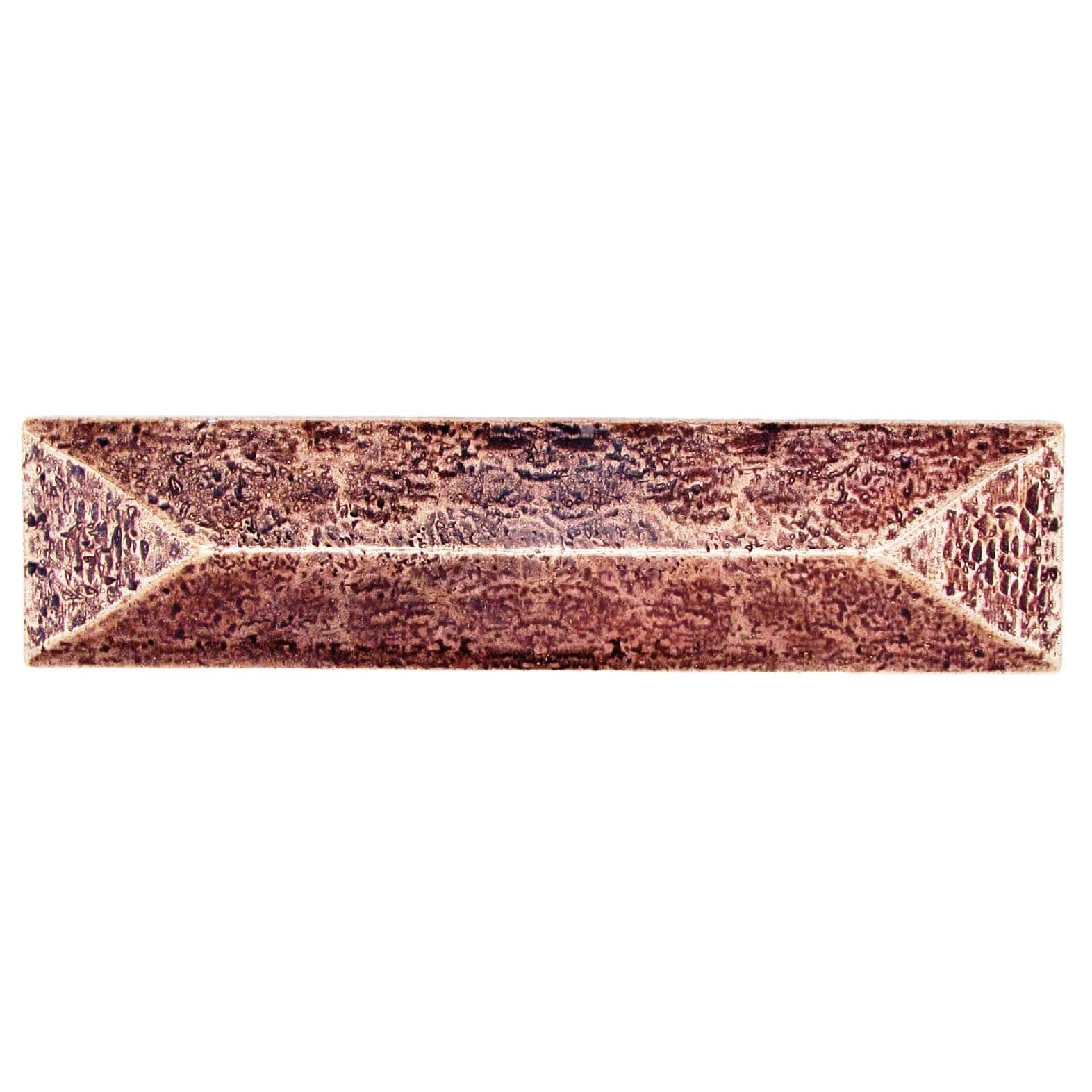 Rustic Pyramid Pull 3" Center Copper Oxide