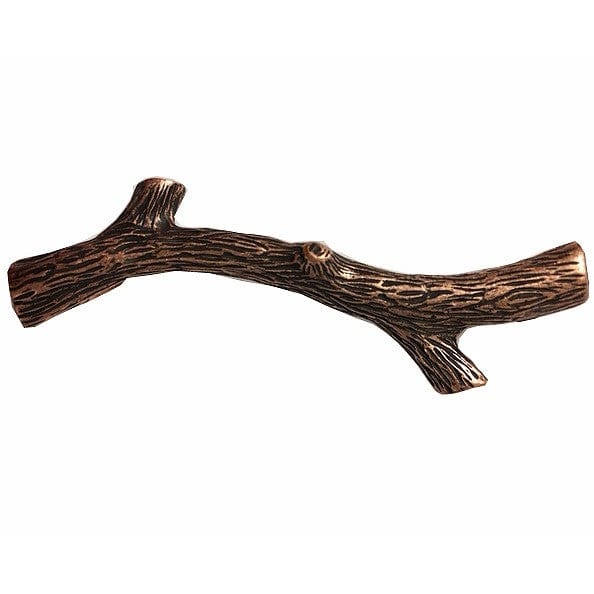 Small Twig Pull, Copper Oxide