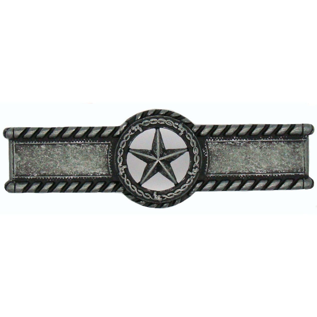 Star with Barbed Wire Pull, Pewter Oxide