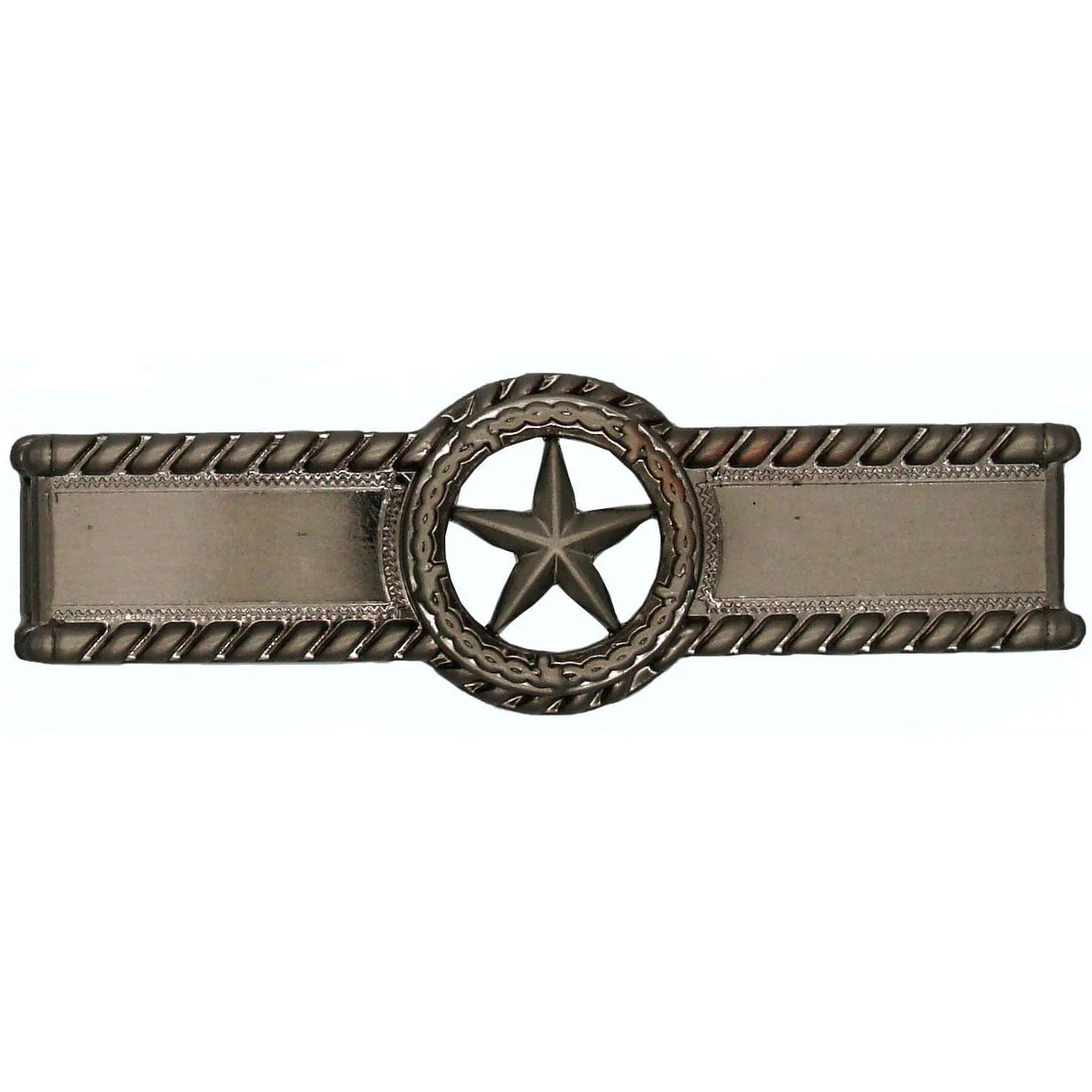 Star with Barbed Wire Pull, Satin Nickel