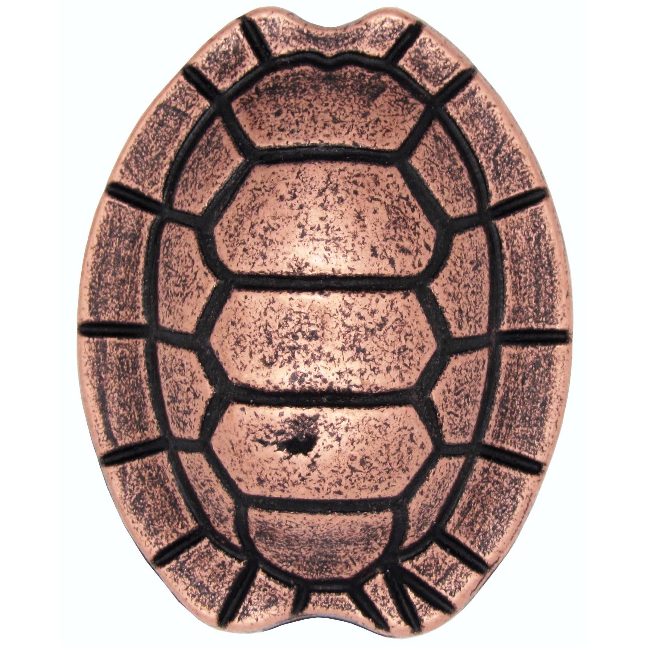 Turtle Shell Knob, Copper Oxide