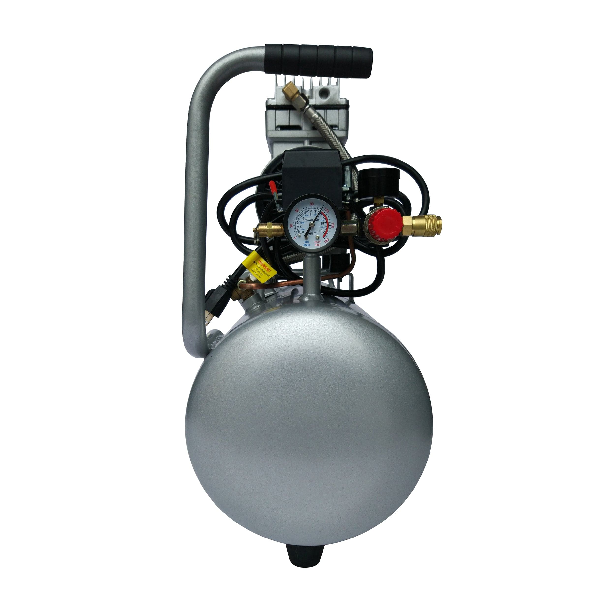 1HP 8 Gallon Oil-Free Aluminum Tank Air Compressor - Image 4
