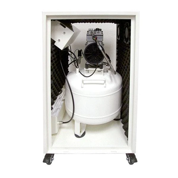 1HP 8 Gallon Oil-Free Steel Tank Air Compressor in Soundproof Cabinet - Image 2