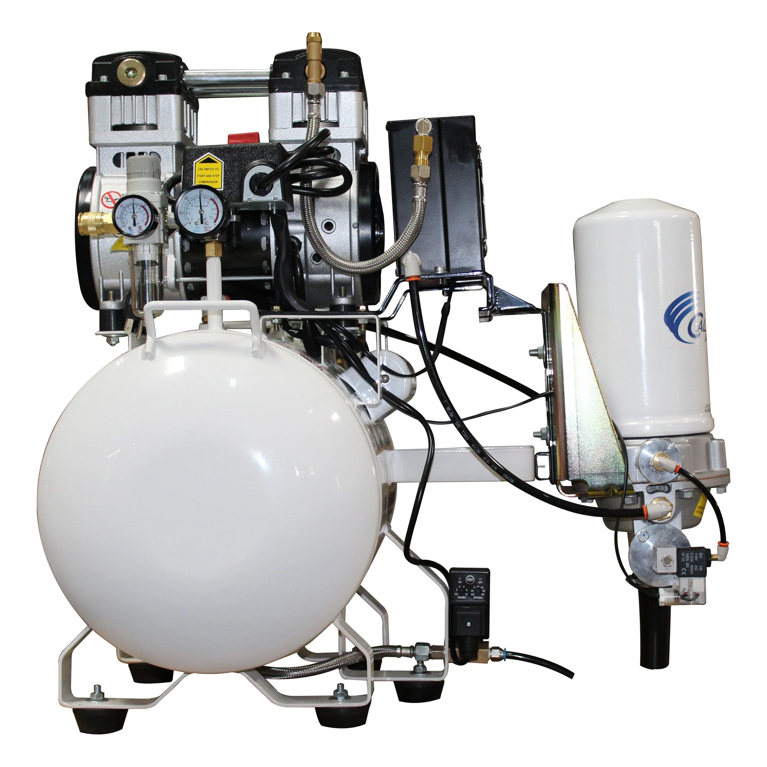 2HP 220V 10 Gallon Oil-Free Steel Tank Air Compressor with Air Drying System - Image 4
