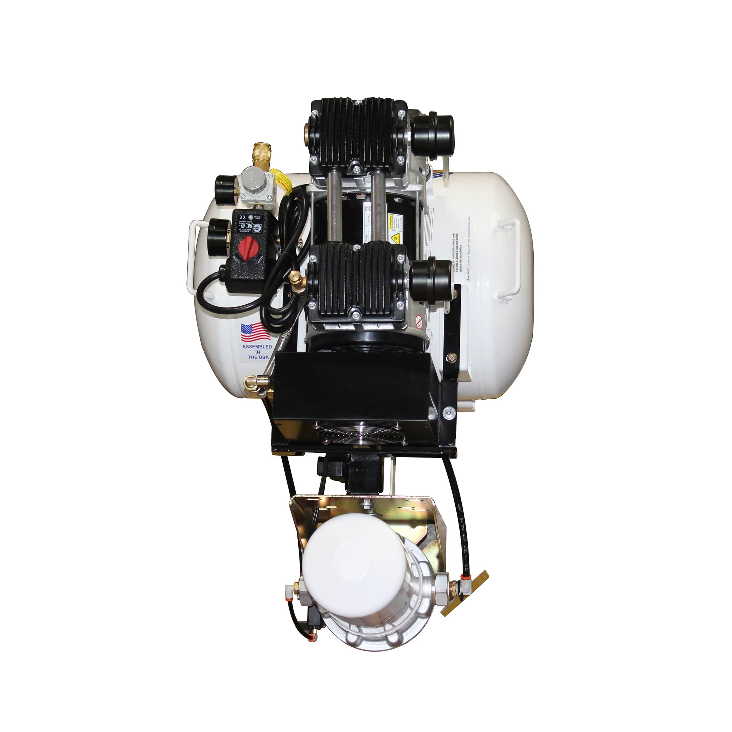 2HP 220V 10 Gallon Oil-Free Steel Tank Air Compressor with Air Drying System - Image 5