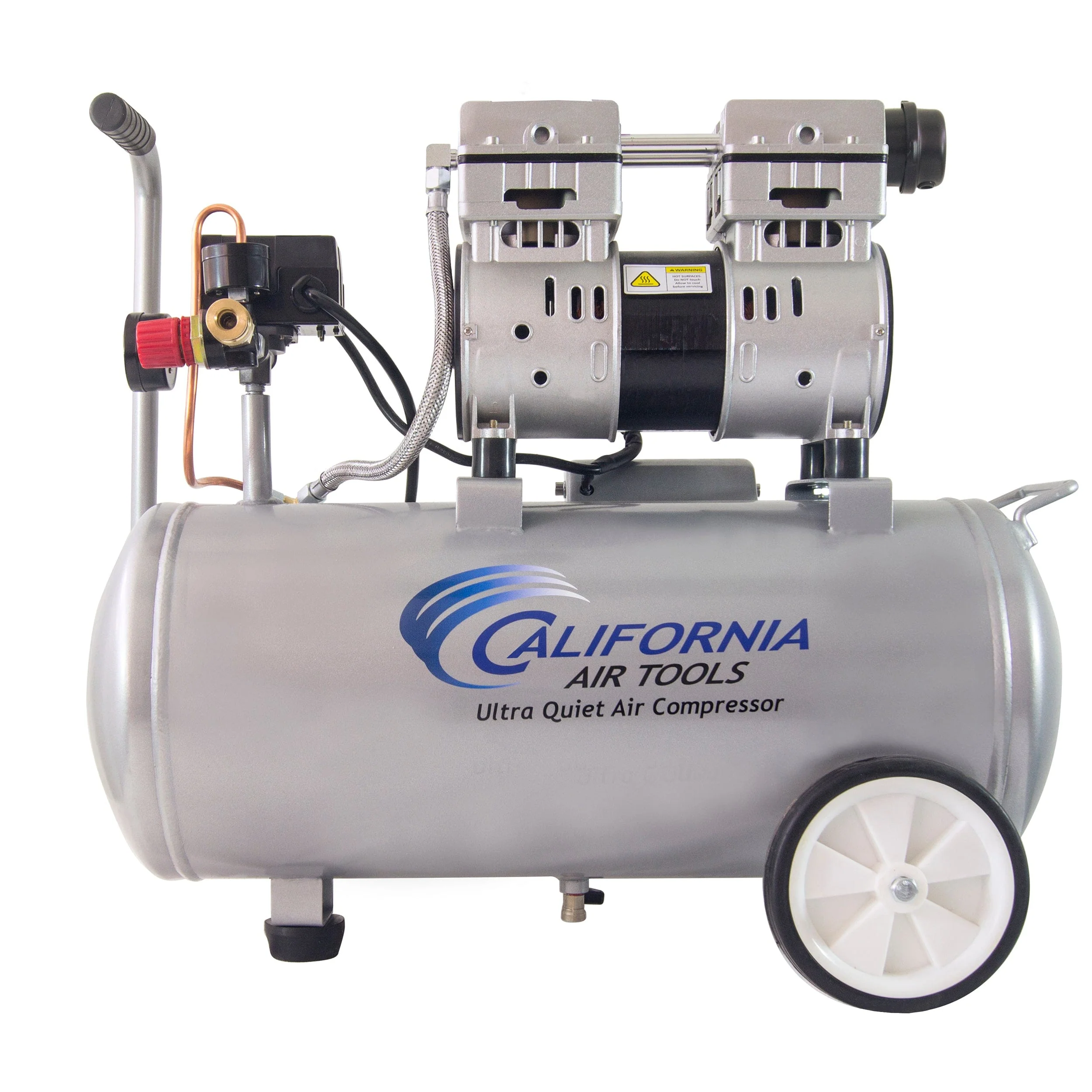 8010 Ultra Quiet and Oil-Free 1.0 HP, 8 Gal. Steel Tank Air Compressor